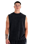 KTP ACID WASH SINGLET - BLACK