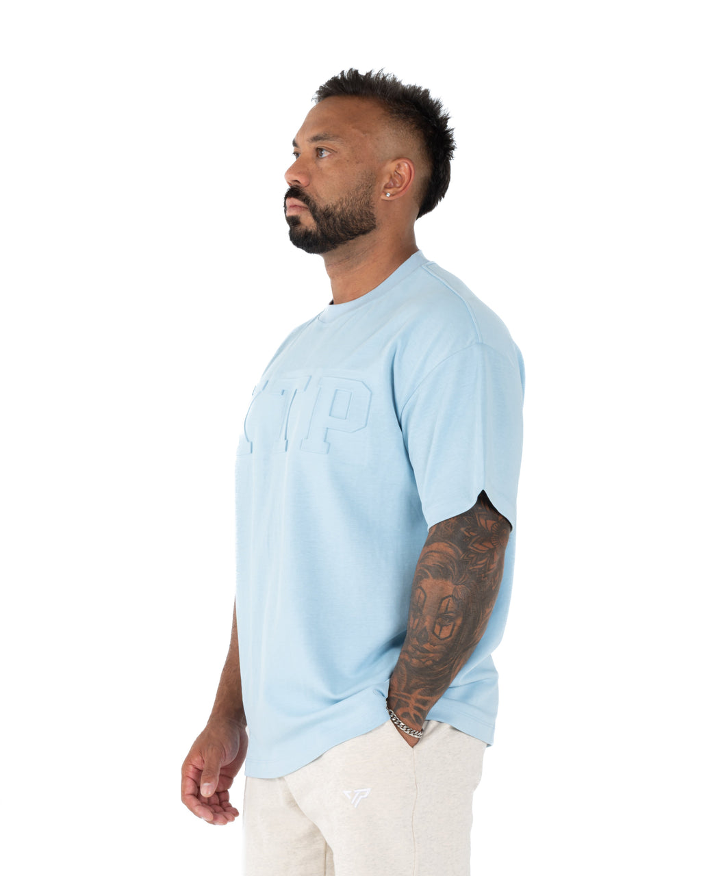 EMBOSSED KTP TEE 2 - BABY BLUE