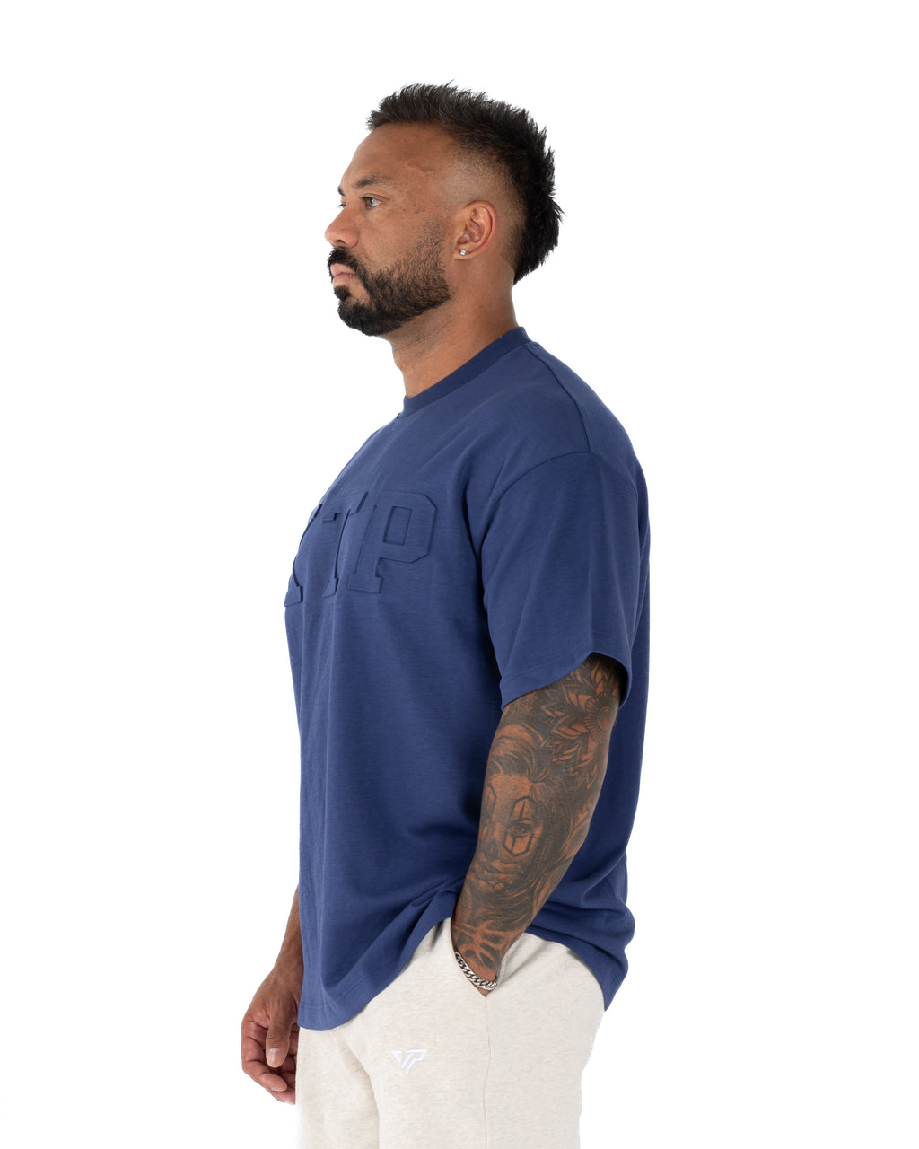 EMBOSSED KTP TEE 2 - NAVY
