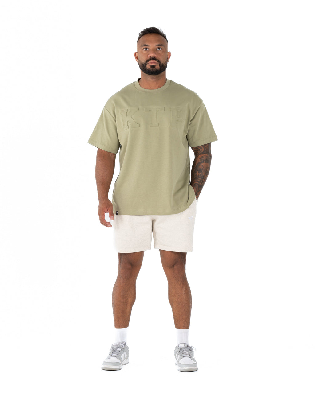 EMBOSSED KTP TEE 2 - KHAKI GREEN