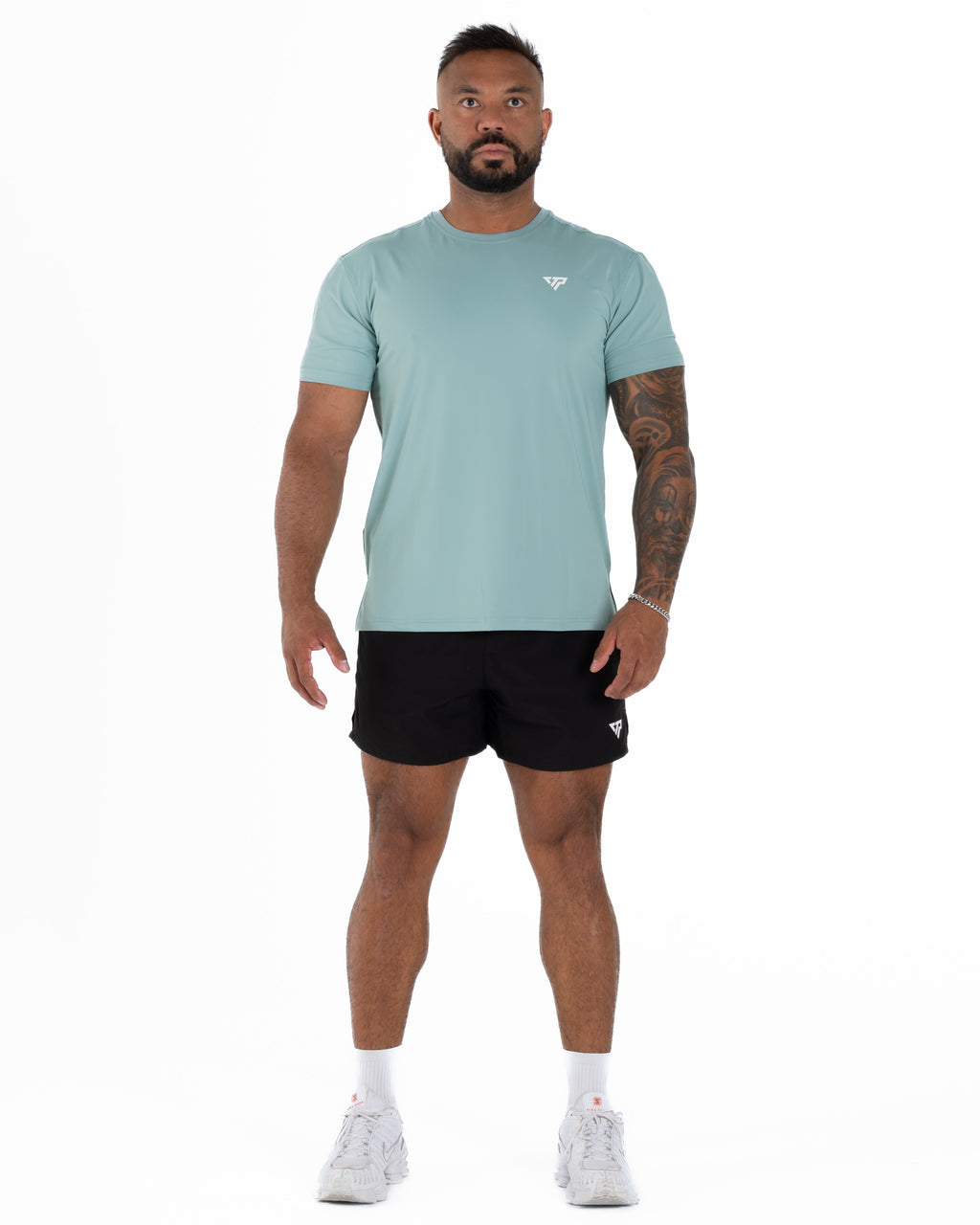 KTP MEN'S HI TECH DRY FIT TEE - LIGHT TEAL