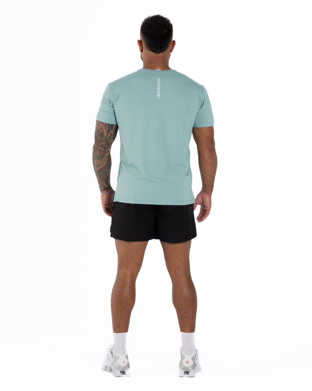 KTP MEN'S HI TECH DRY FIT TEE - LIGHT TEAL