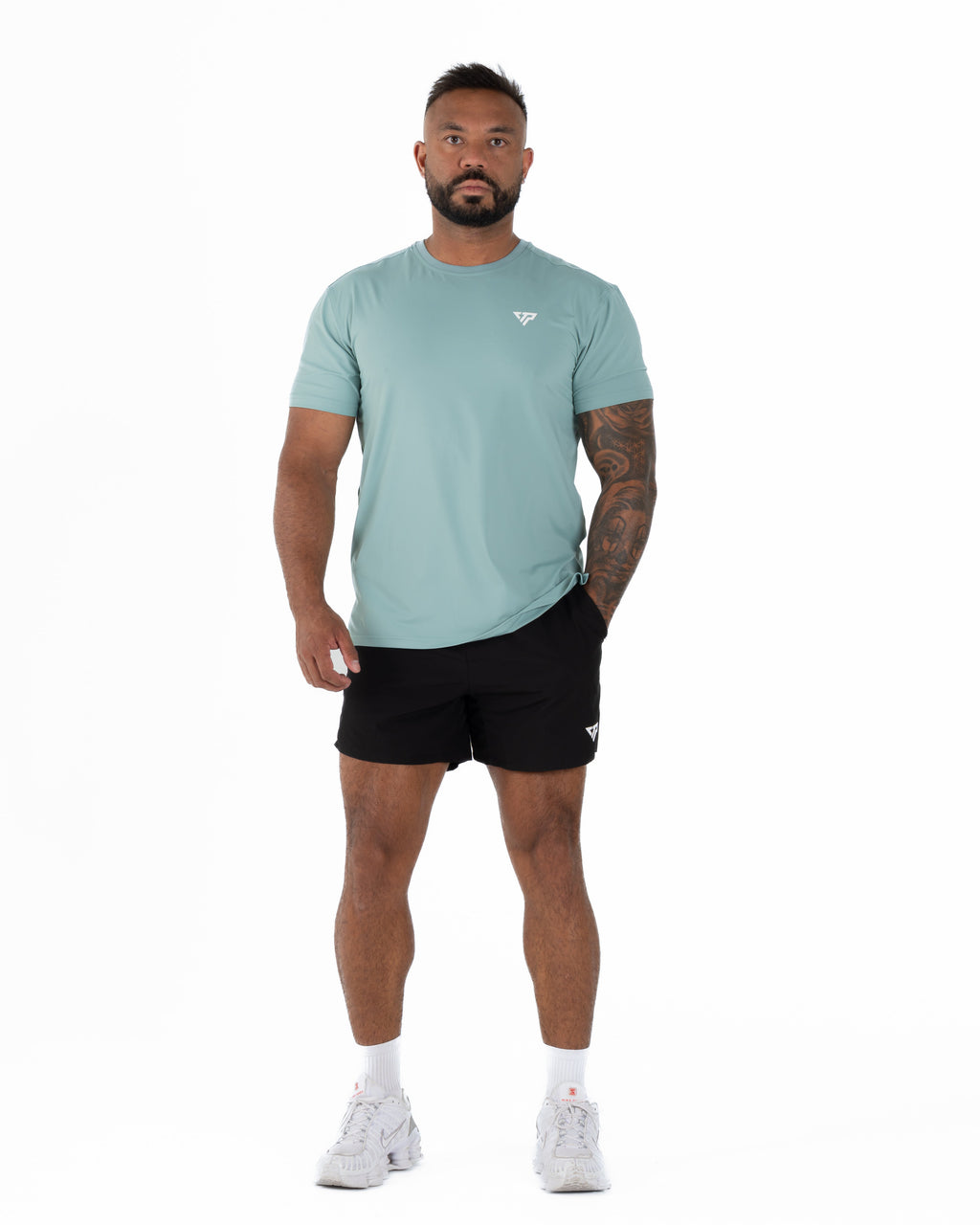 KTP MEN'S HI TECH DRY FIT TEE - LIGHT TEAL