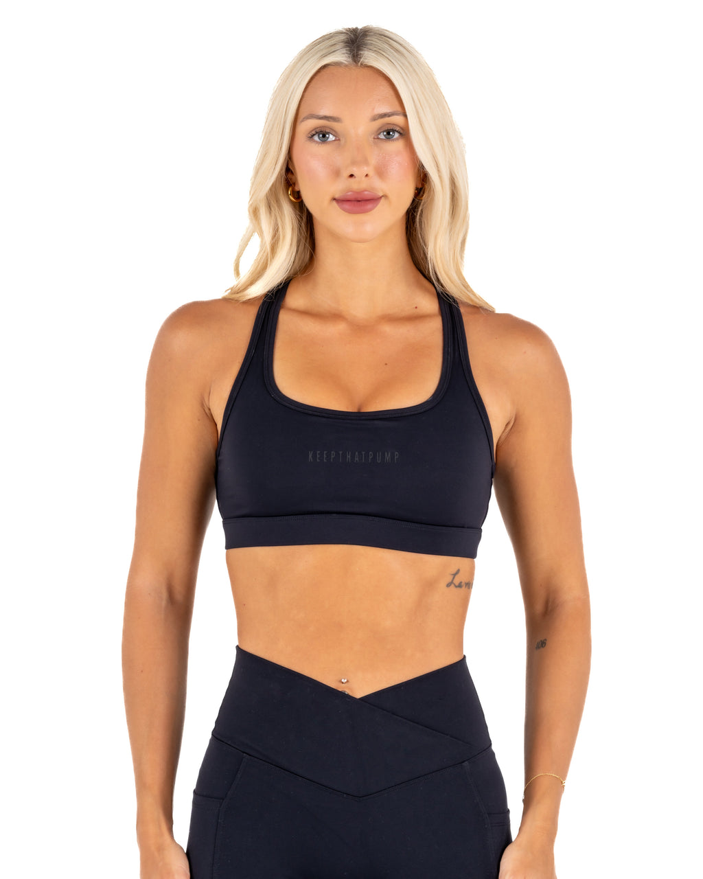 IGNITE MOMENTUM CROP - BLACK