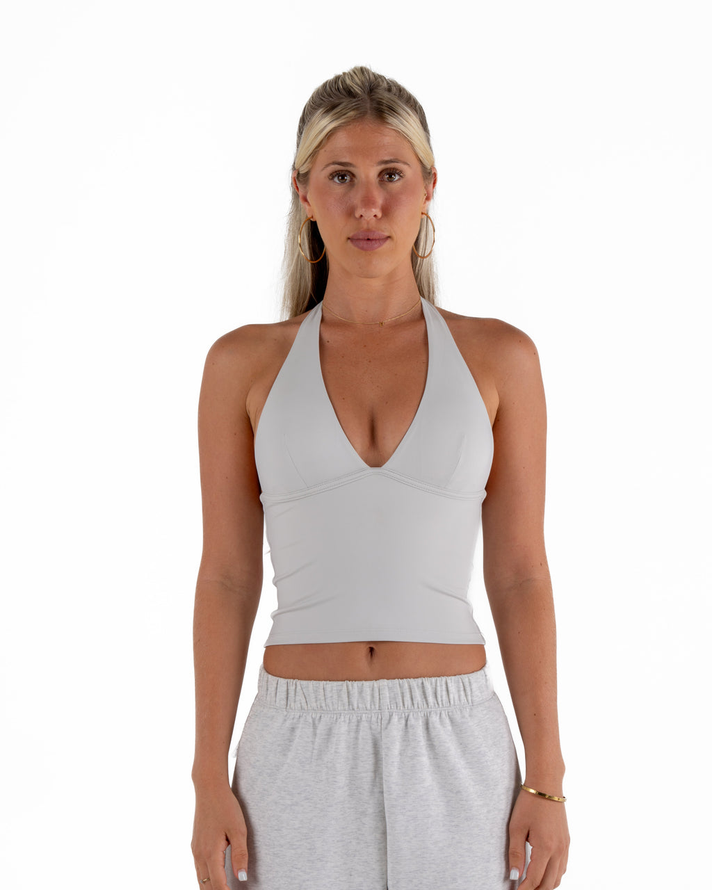 KAYLA TANK TOP - CLOUD GREY