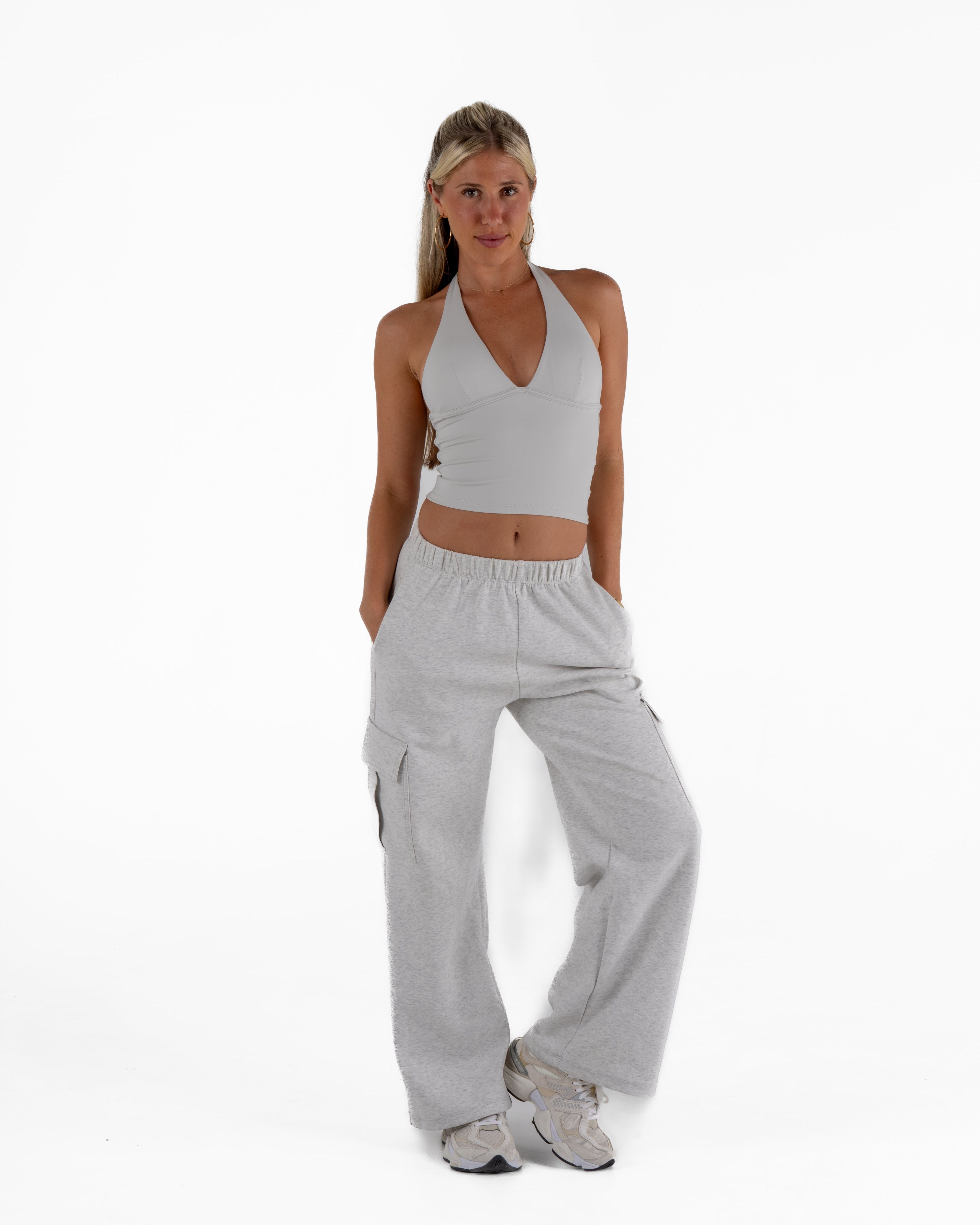 KAYLA TANK TOP - CLOUD GREY