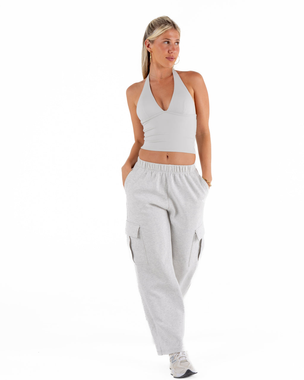KAYLA TANK TOP - CLOUD GREY
