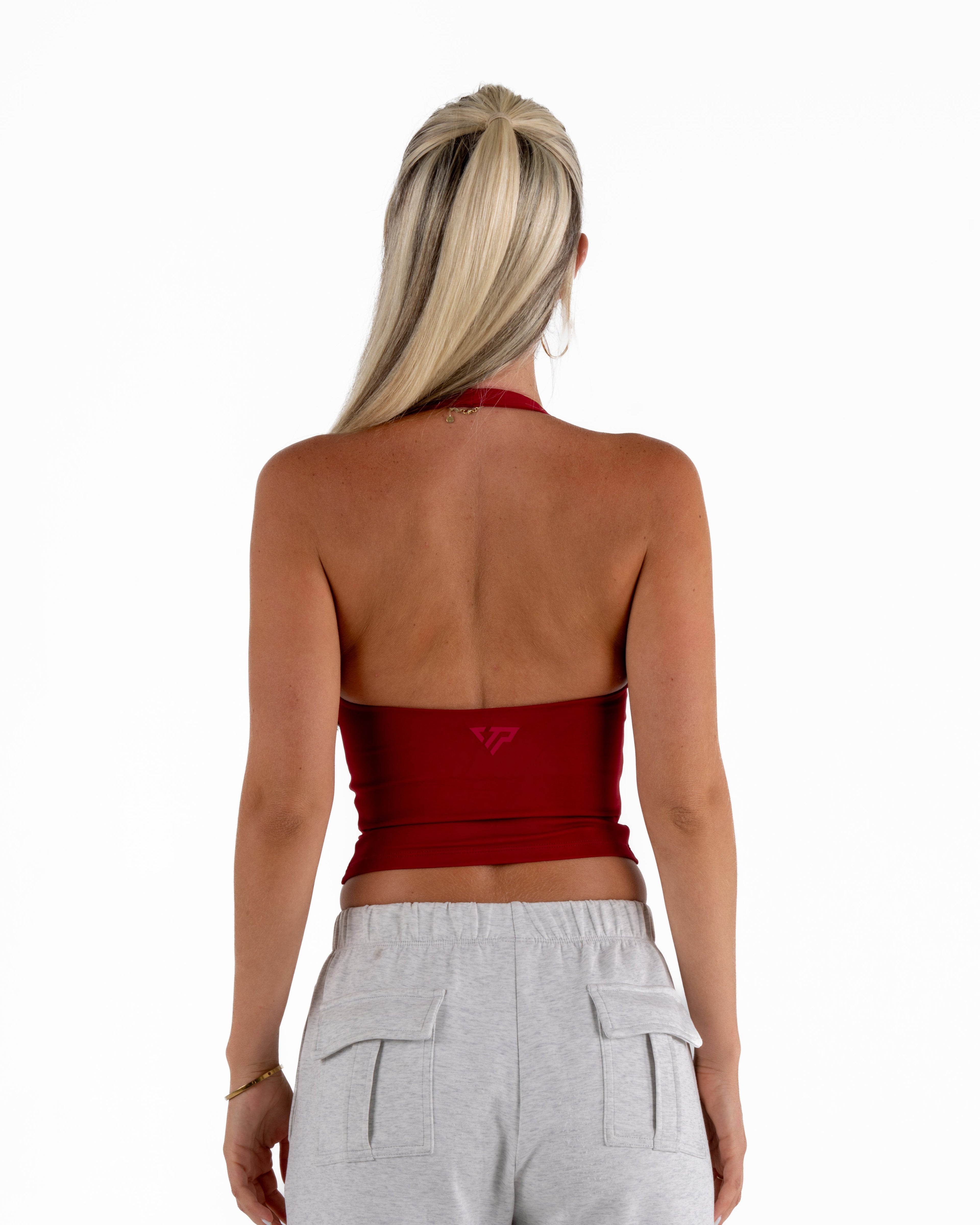 KAYLA TANK TOP - DARK RED