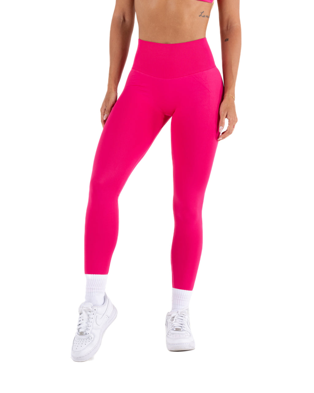 RECOIL HIGH WAIST SCRUNCH LEGGING - PITAYA