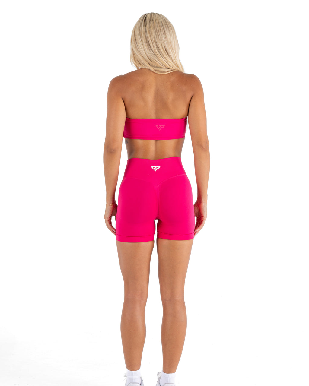 RECOIL HIGH WAIST SCRUNCH SHORTS - PITAYA