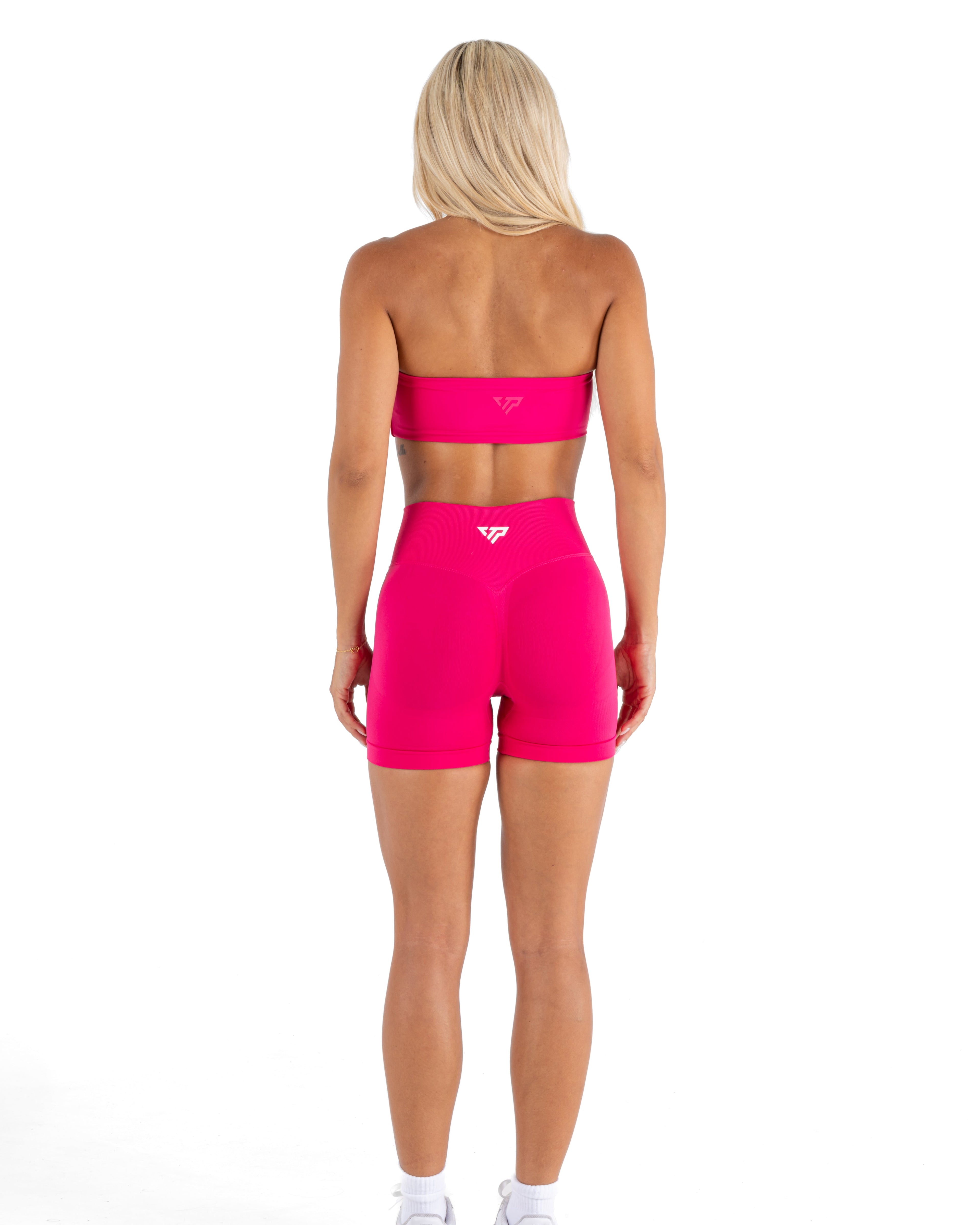 RECOIL HIGH WAIST SCRUNCH SHORTS - PITAYA