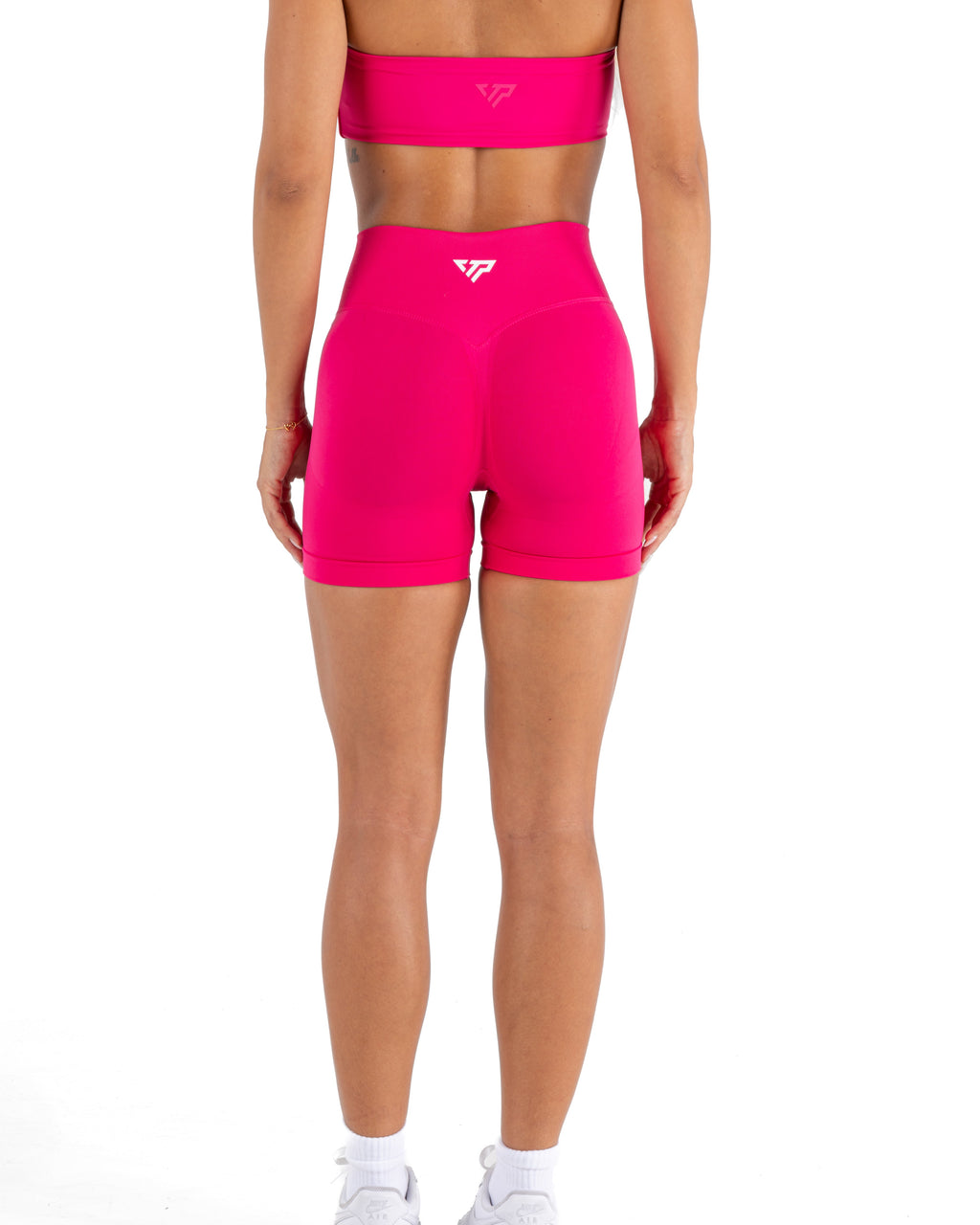 RECOIL HIGH WAIST SCRUNCH SHORTS - PITAYA