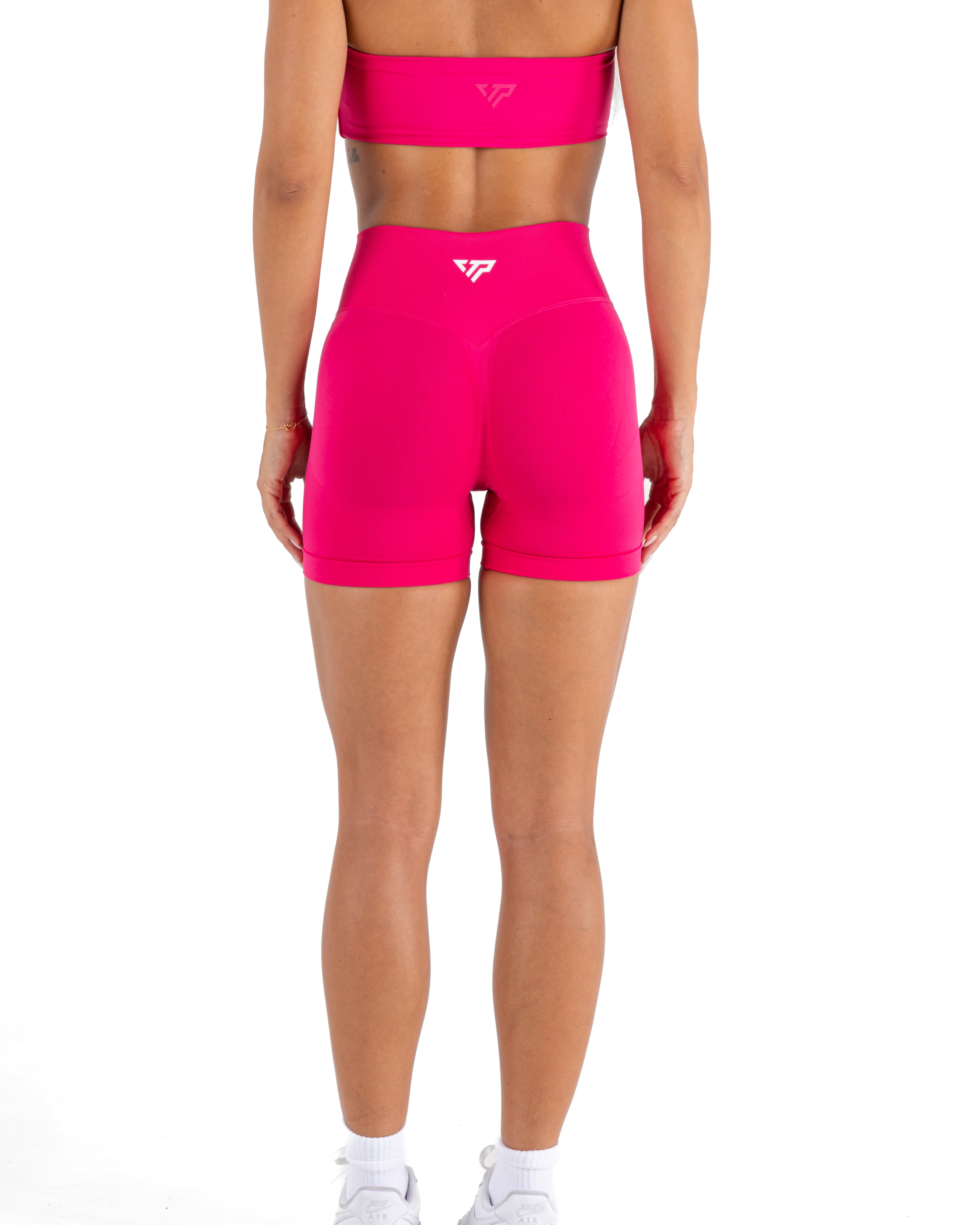 RECOIL HIGH WAIST SCRUNCH SHORTS - PITAYA