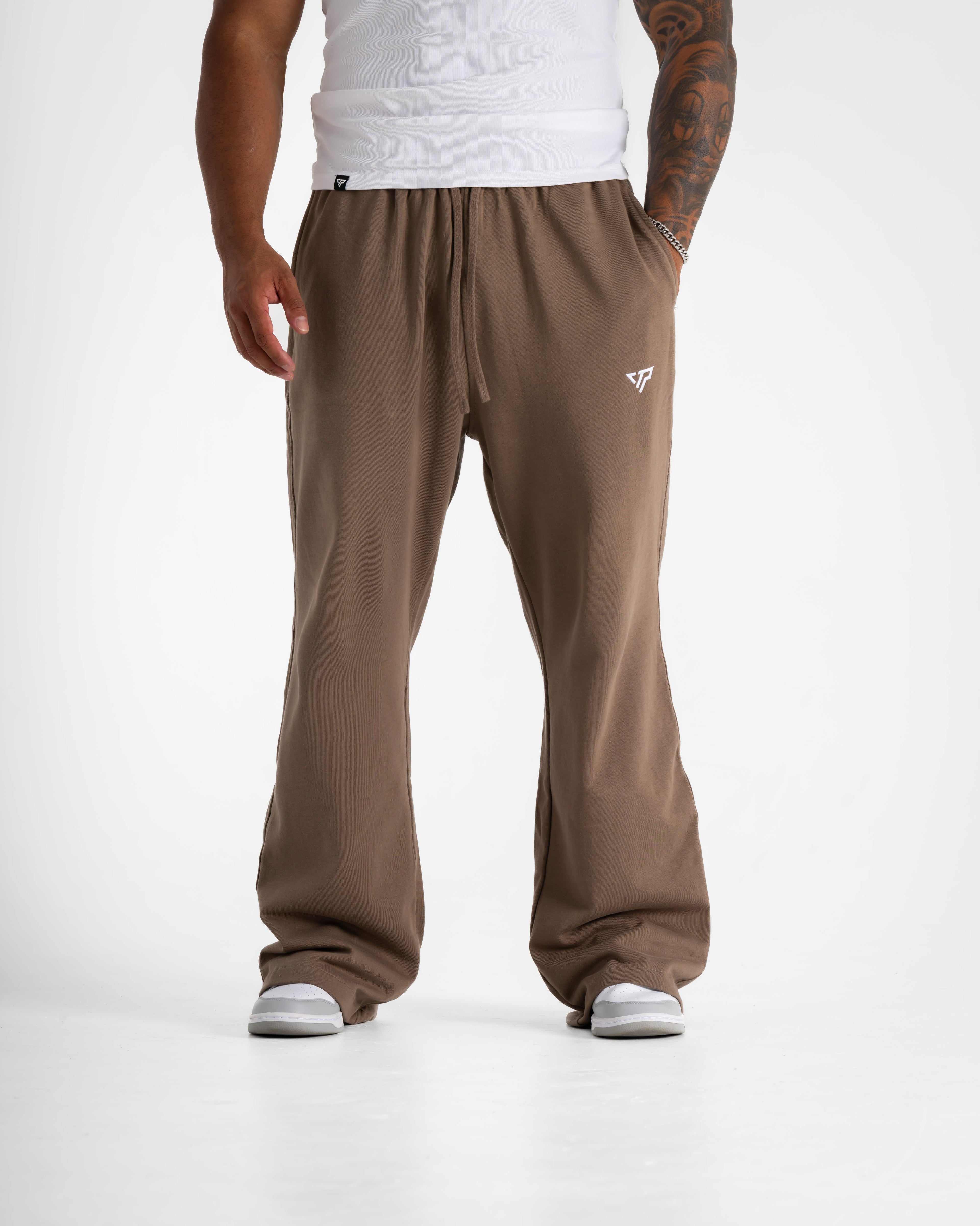 KTP STRAIGHT LEG JOGGER - BROWN