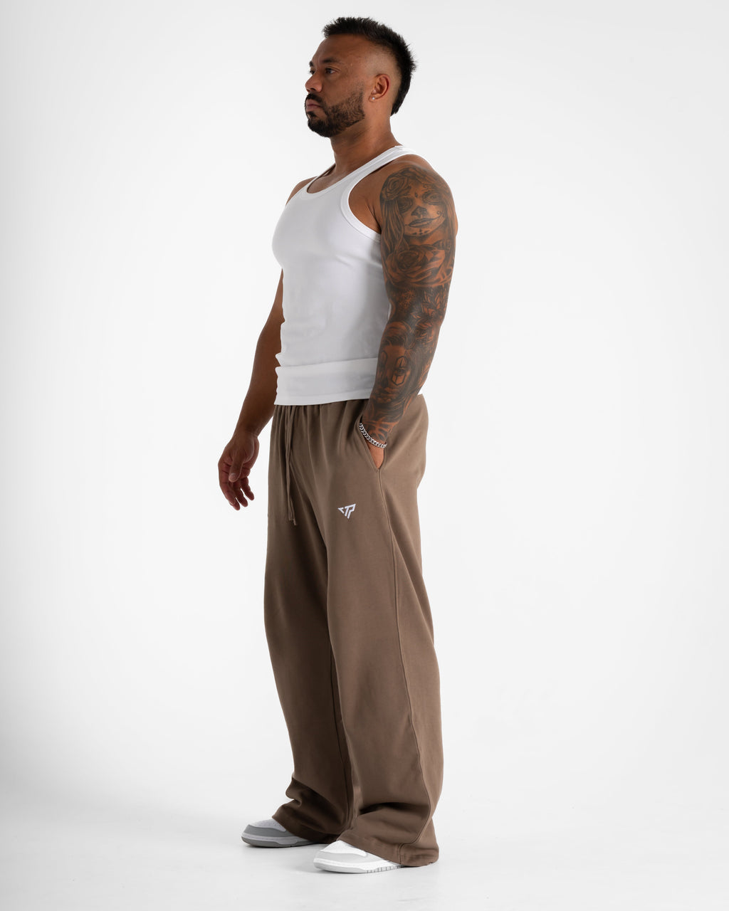 KTP STRAIGHT LEG JOGGER - BROWN