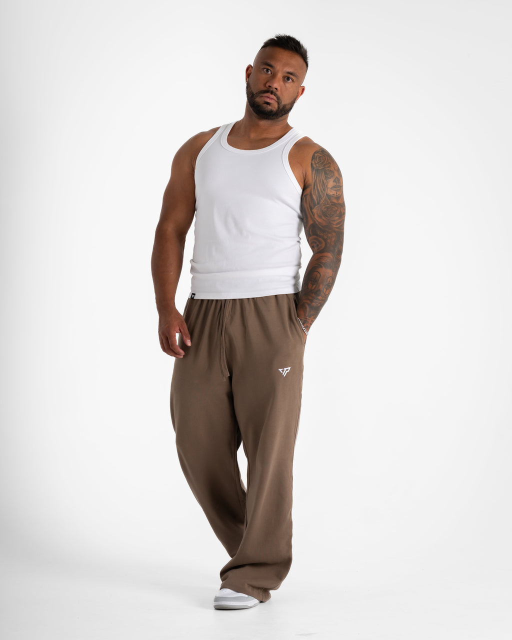 KTP STRAIGHT LEG JOGGER - BROWN