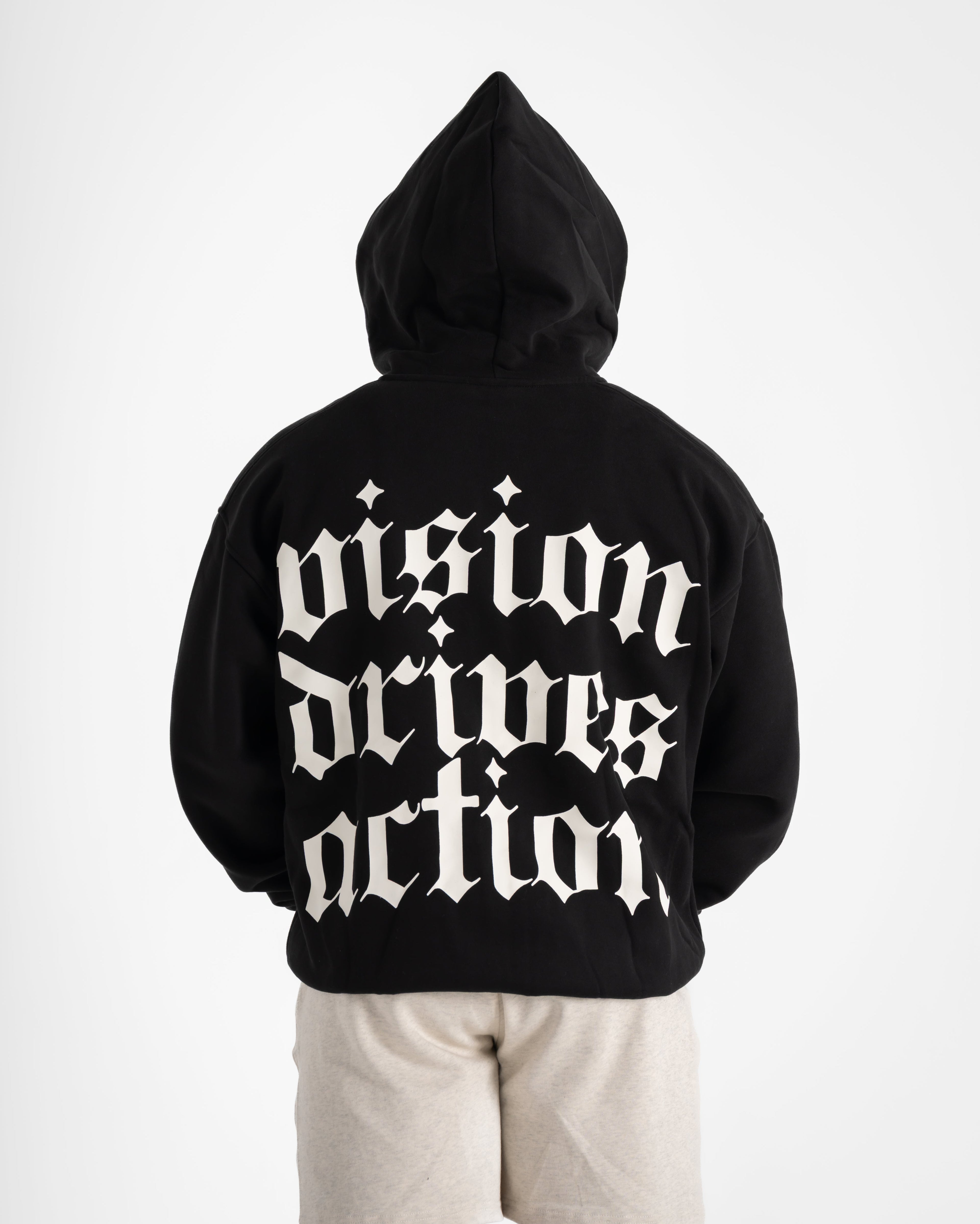 MEN'S VDA ZIP HOODIE - BLACK