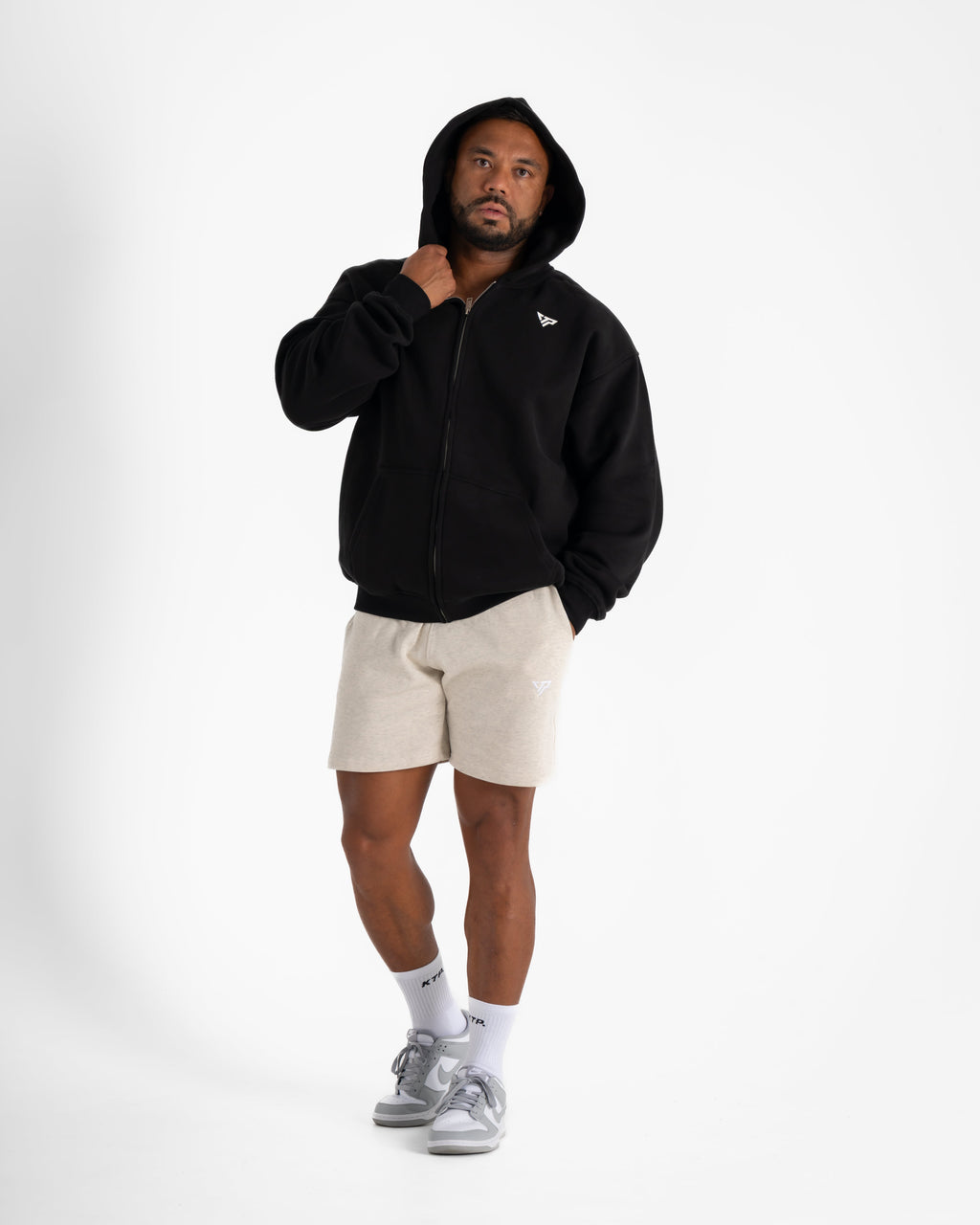 MEN'S VDA ZIP HOODIE - BLACK