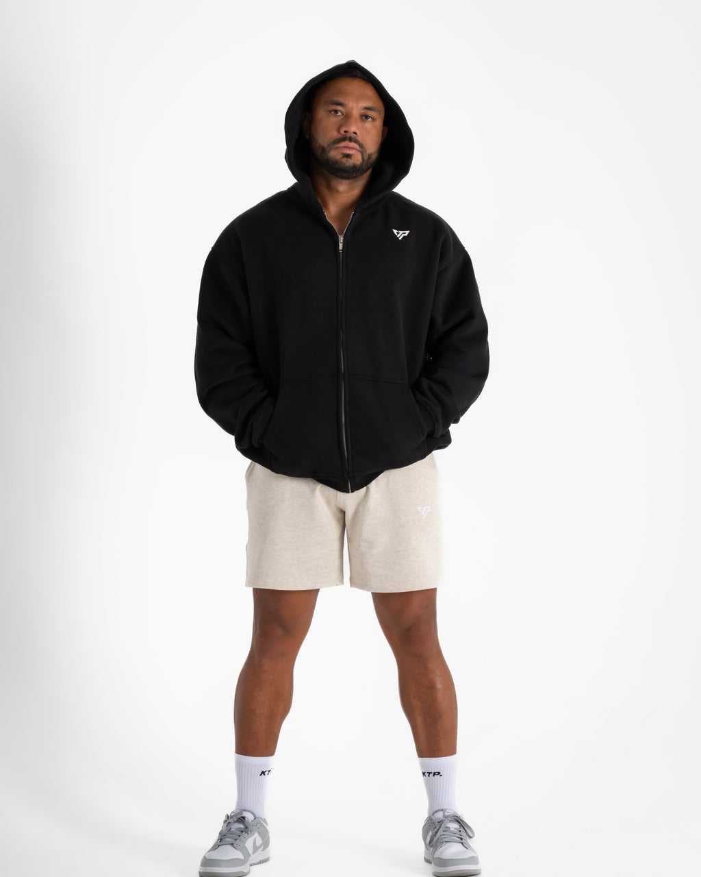 MEN'S VDA ZIP HOODIE - BLACK