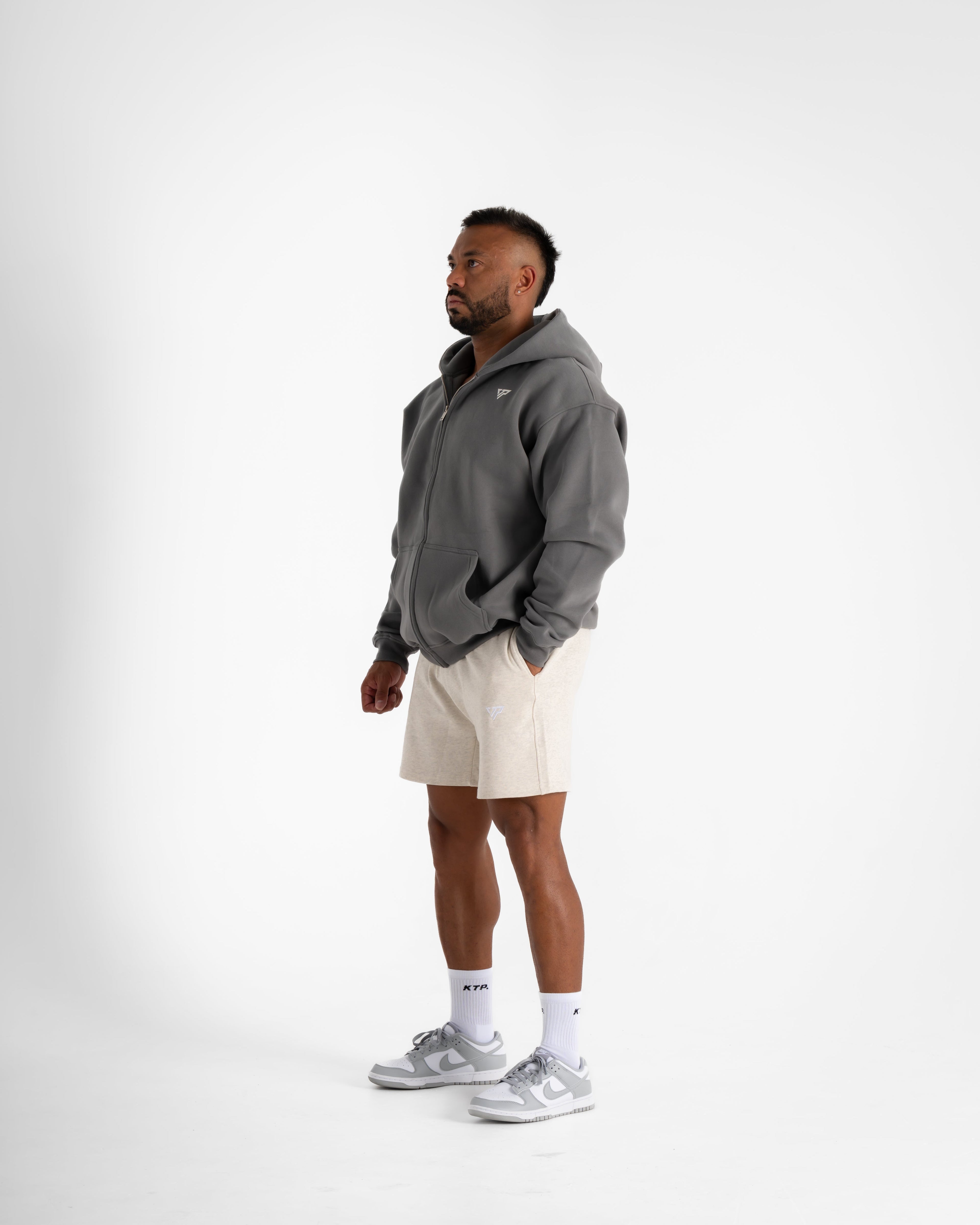 MEN'S VDA ZIP HOODIE - CHARCOAL