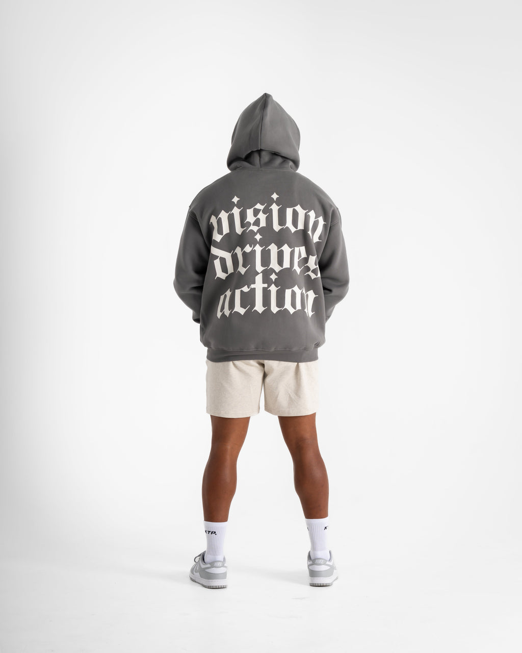 MEN'S VDA ZIP HOODIE - CHARCOAL