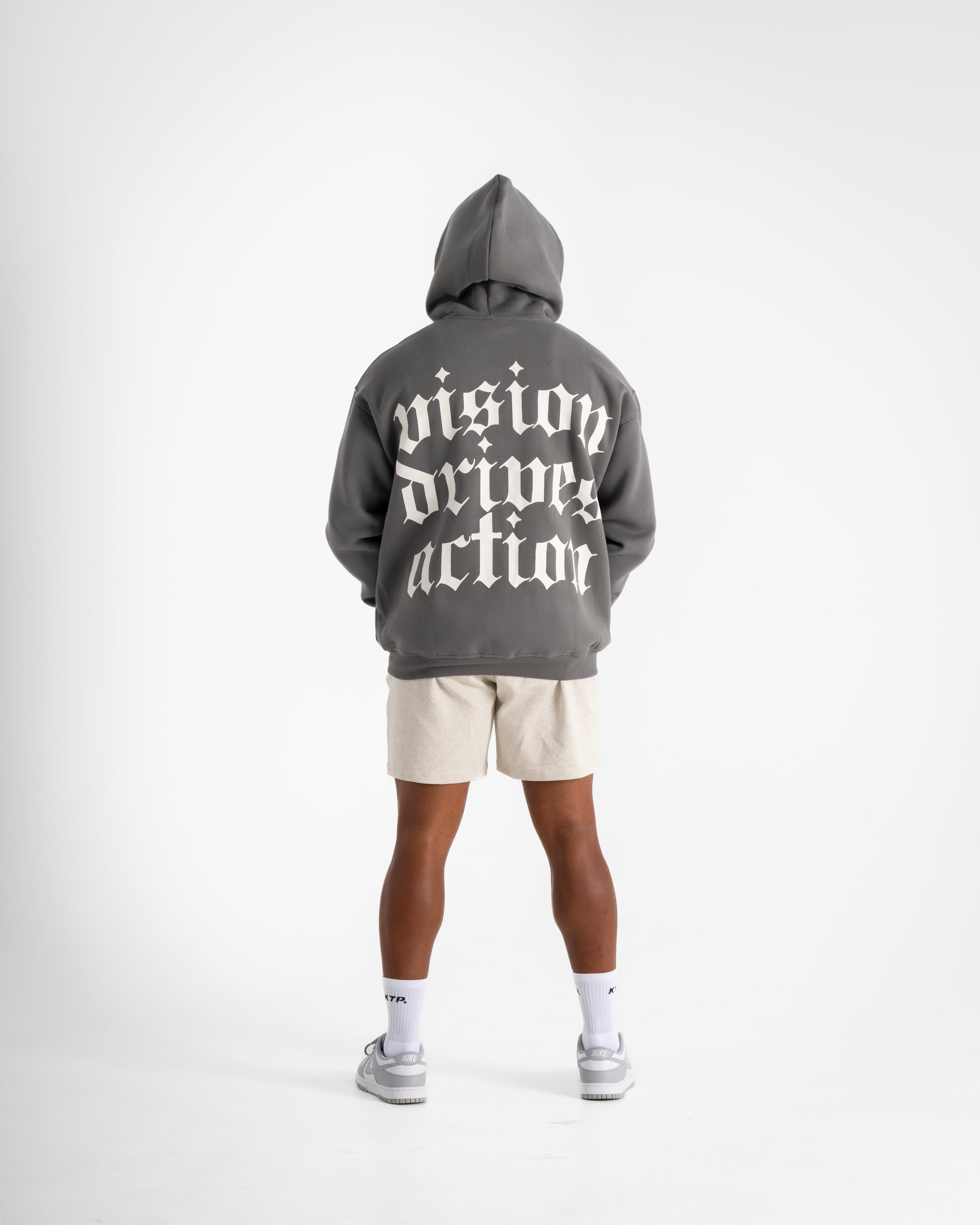 MEN'S VDA ZIP HOODIE - CHARCOAL