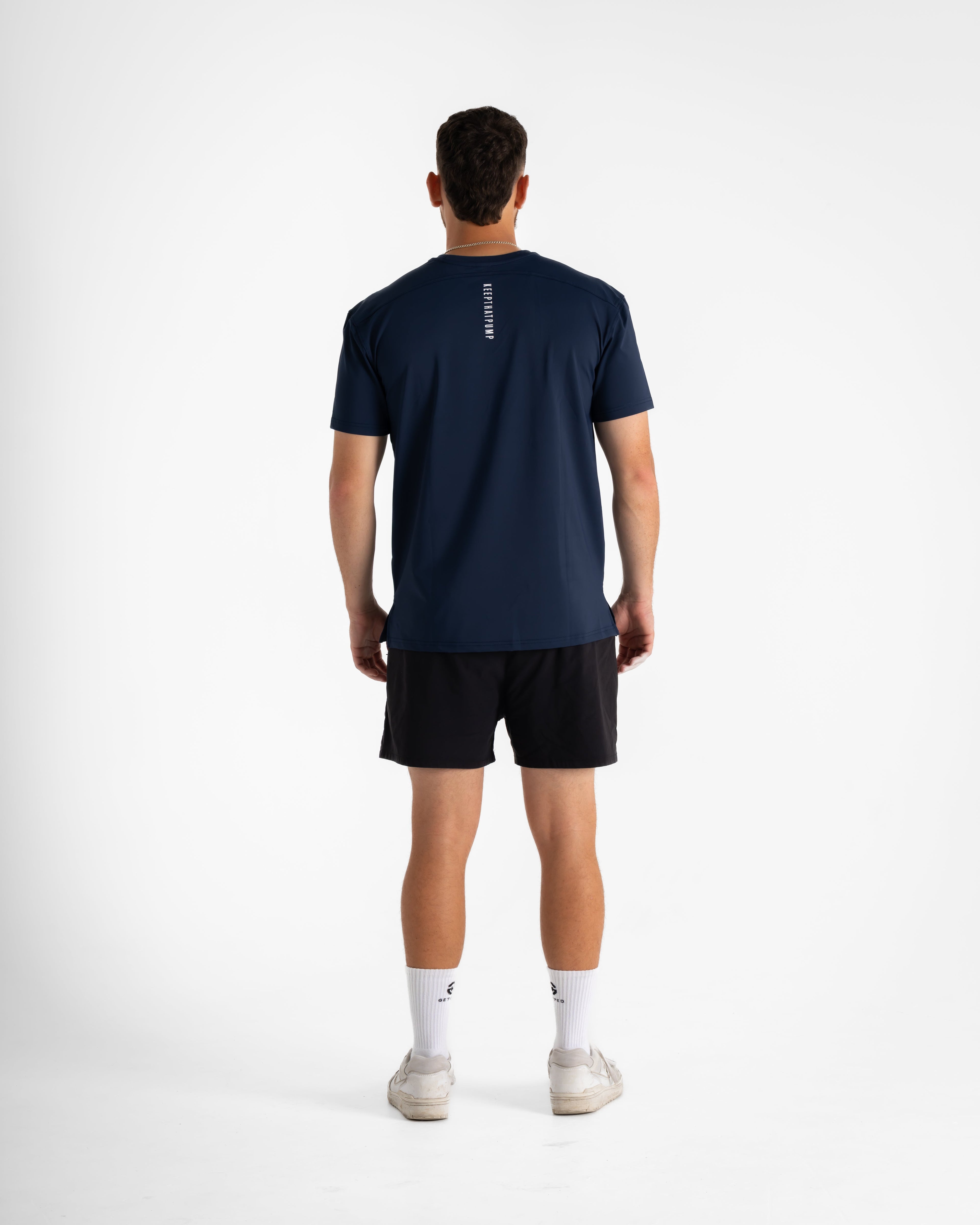 KTP MEN'S HI TECH DRY FIT TEE - NAVY