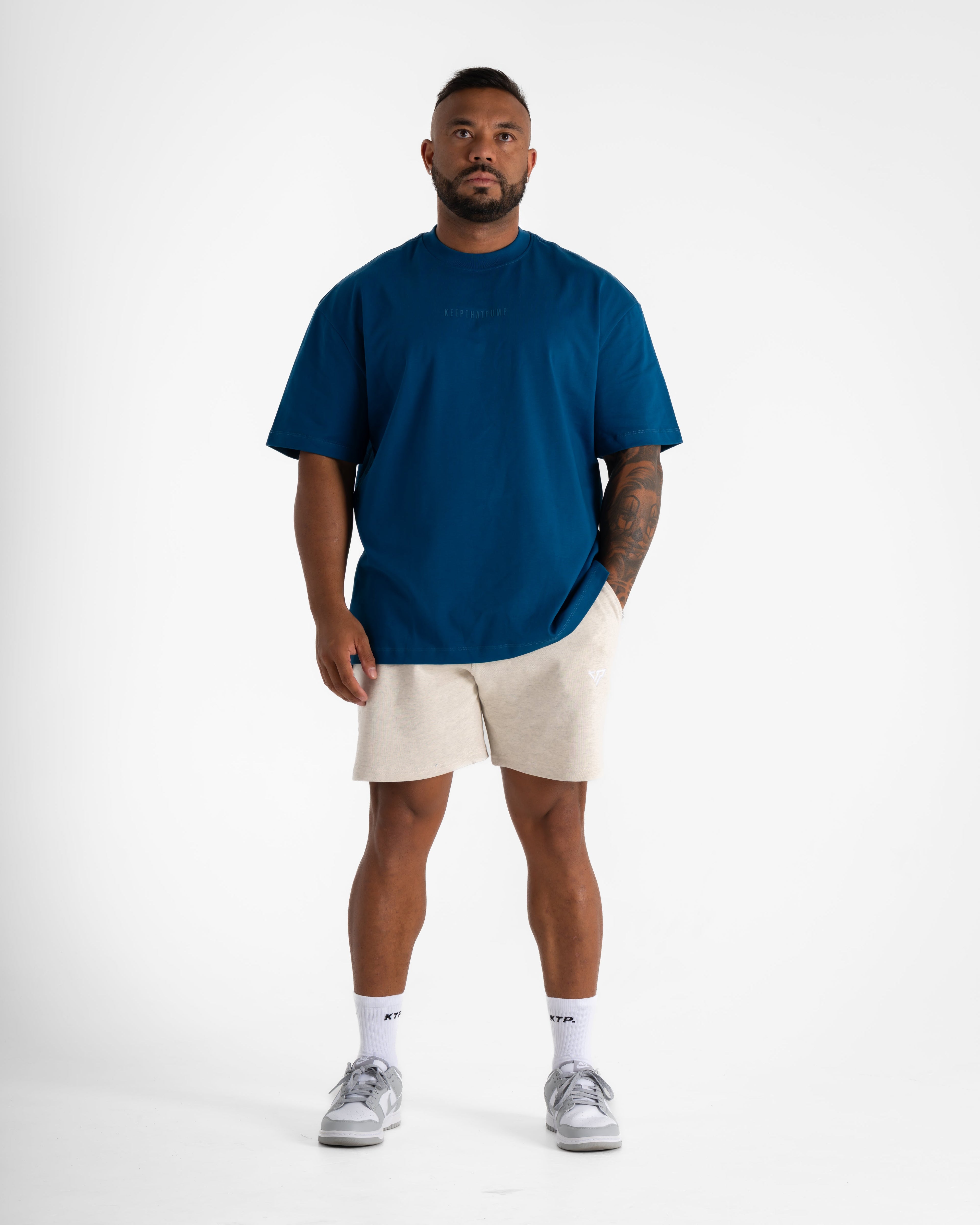 PUMP SERIES 1 OVERSIZED T SHIRTS - SEA BLUE