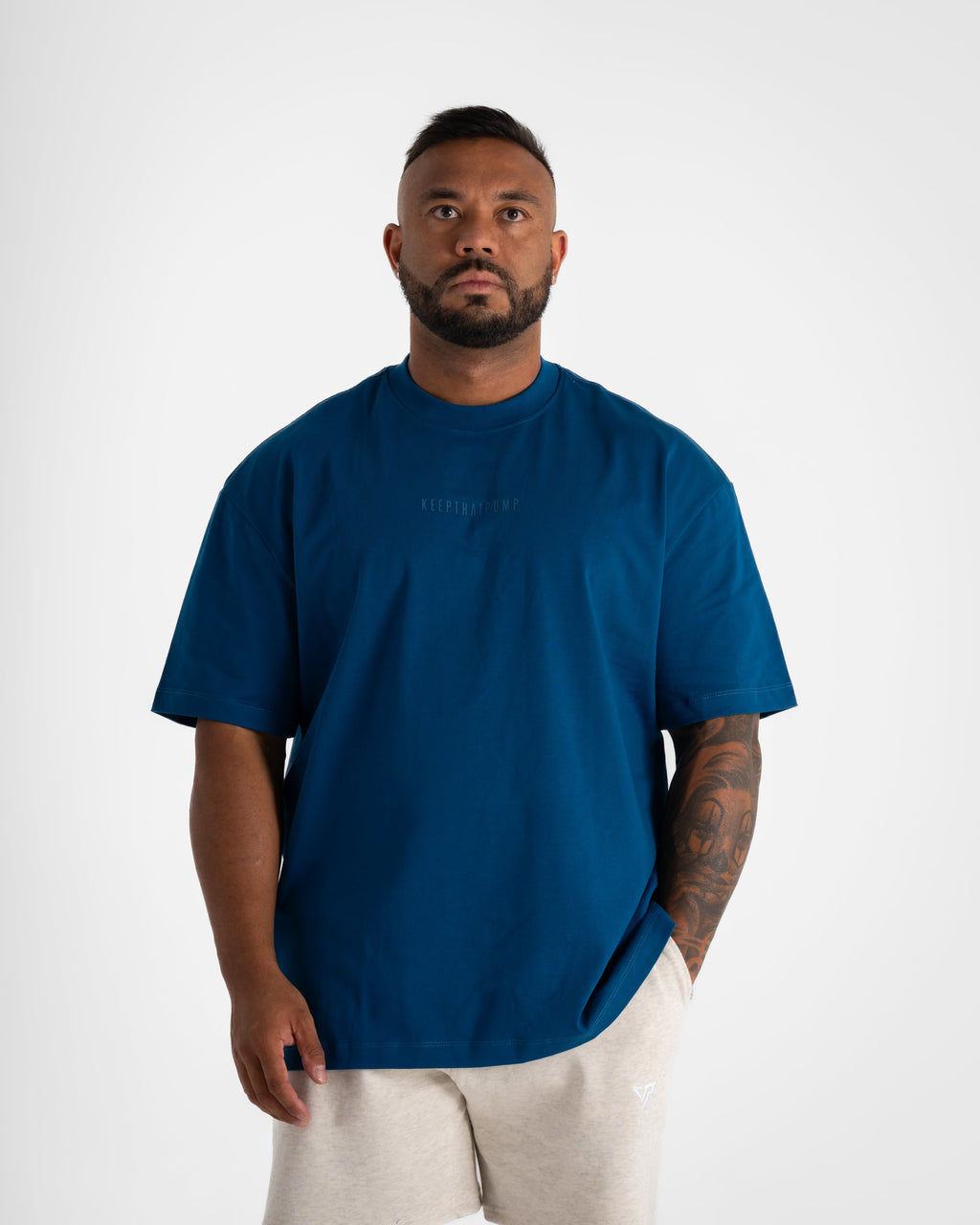 PUMP SERIES 1 OVERSIZED T SHIRTS - SEA BLUE