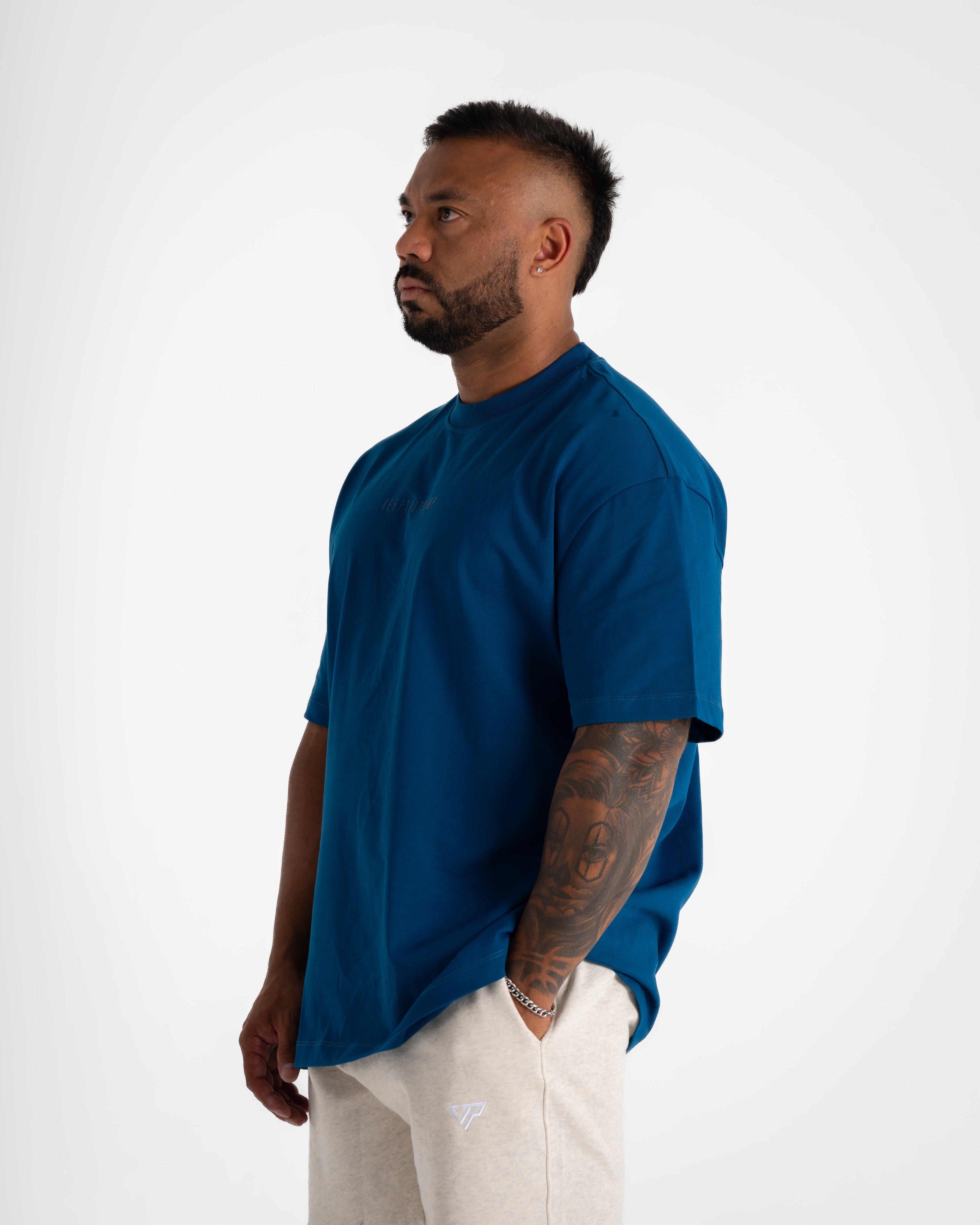 PUMP SERIES 1 OVERSIZED T SHIRTS - SEA BLUE