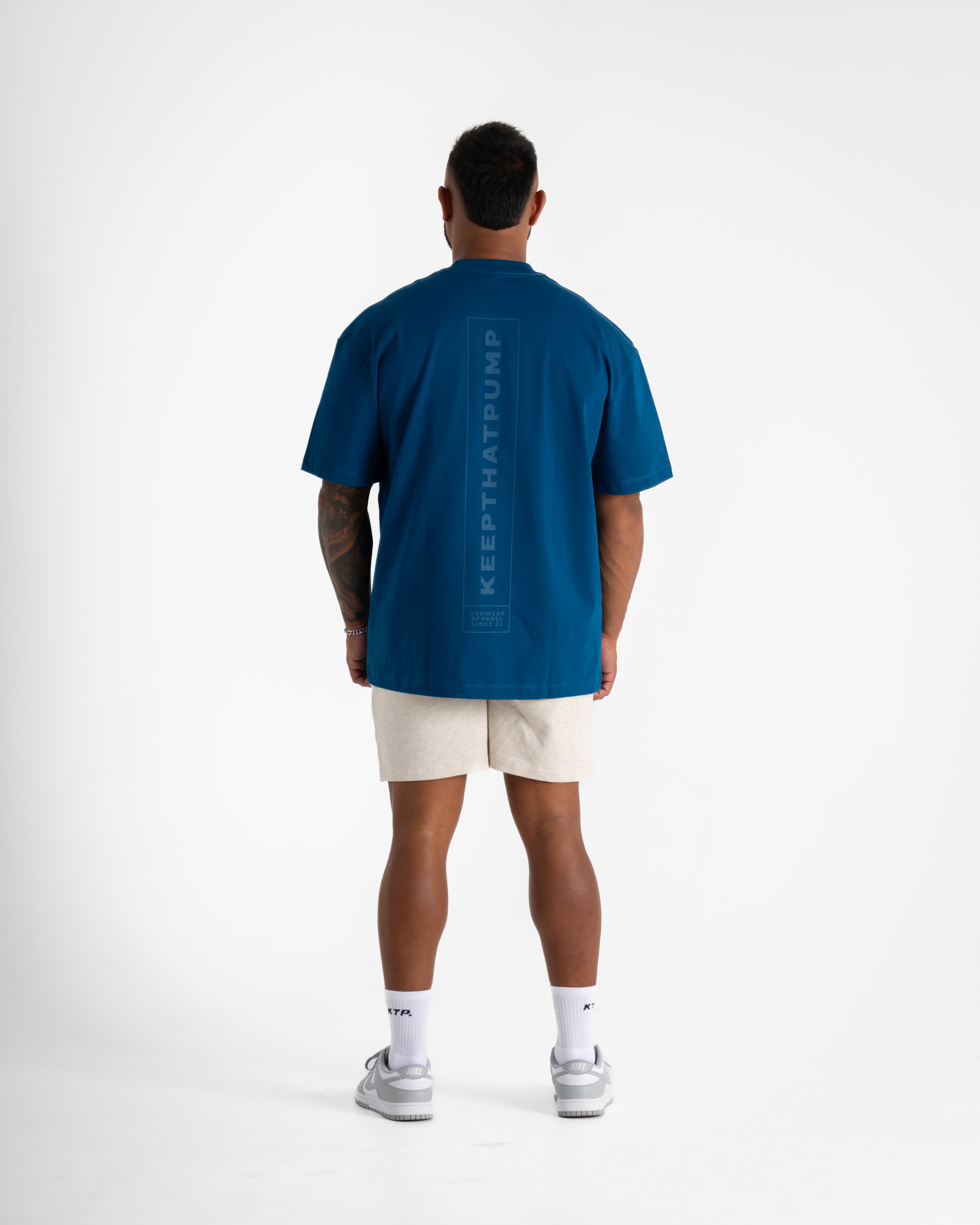 PUMP SERIES 1 OVERSIZED T SHIRTS - SEA BLUE