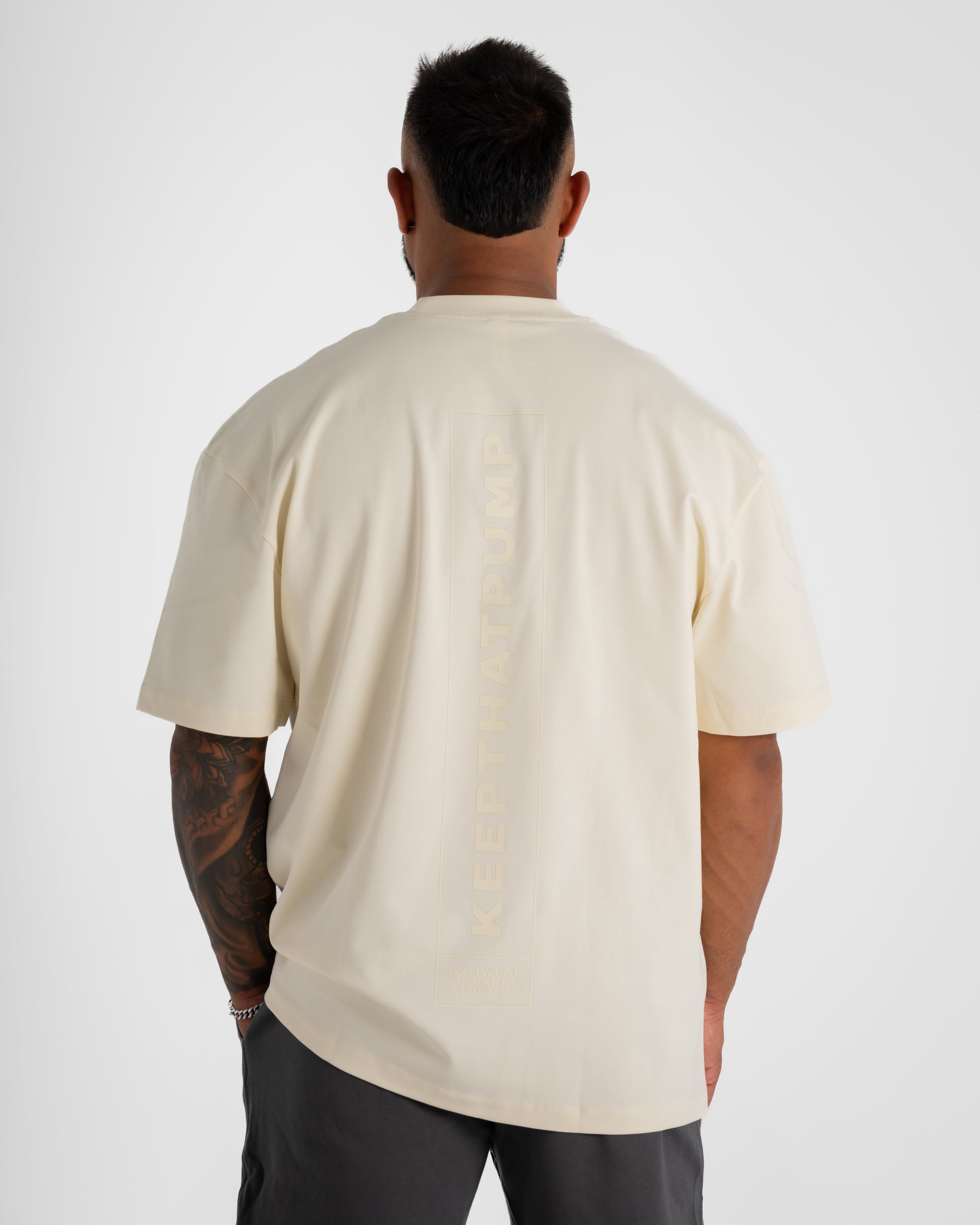 PUMP SERIES 1 OVERSIZED T SHIRTS - BEIGE