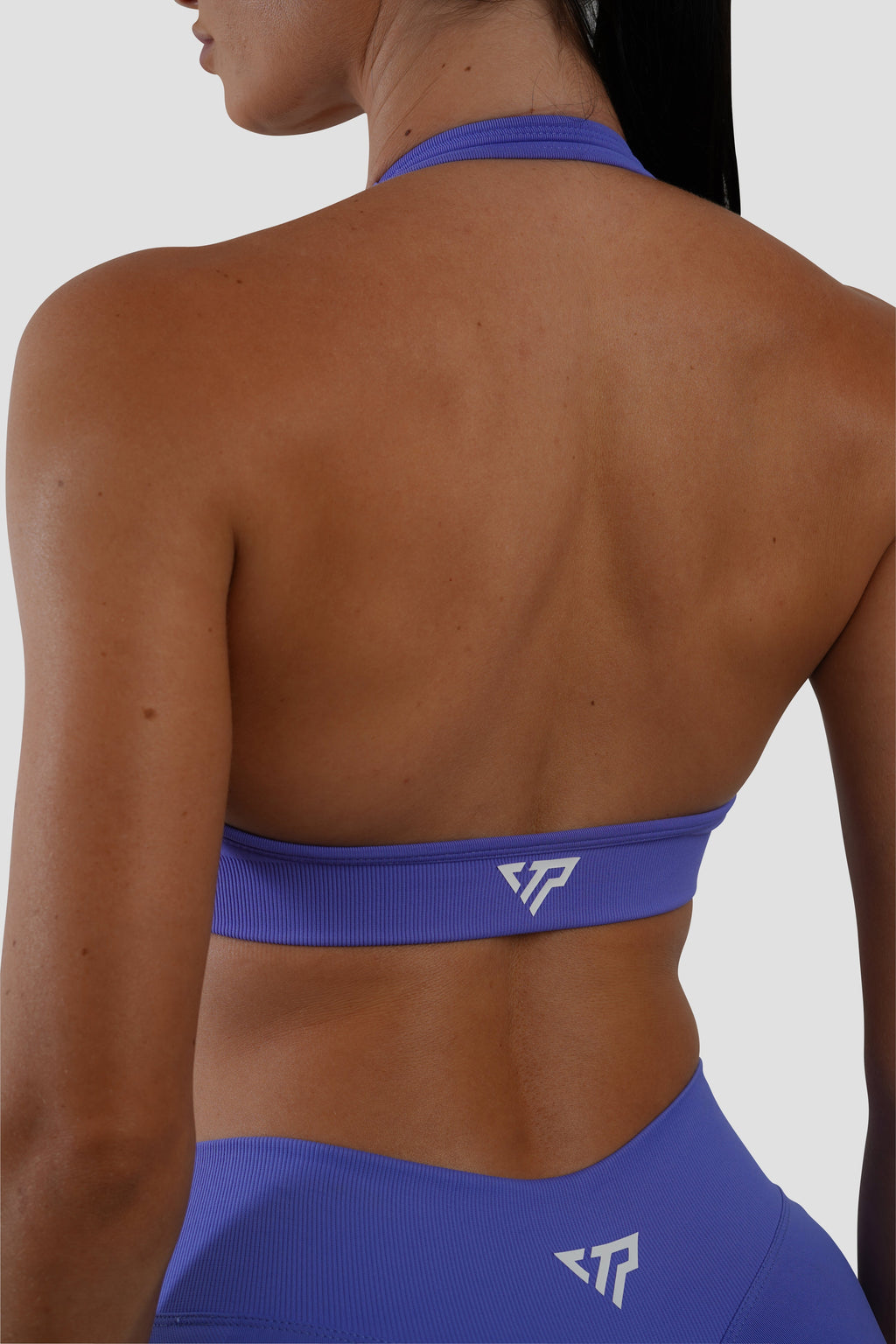 RECOIL HALTER CROP - INDIGO