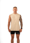 KTP MEN'S EMBOSSED TANK - CREAM