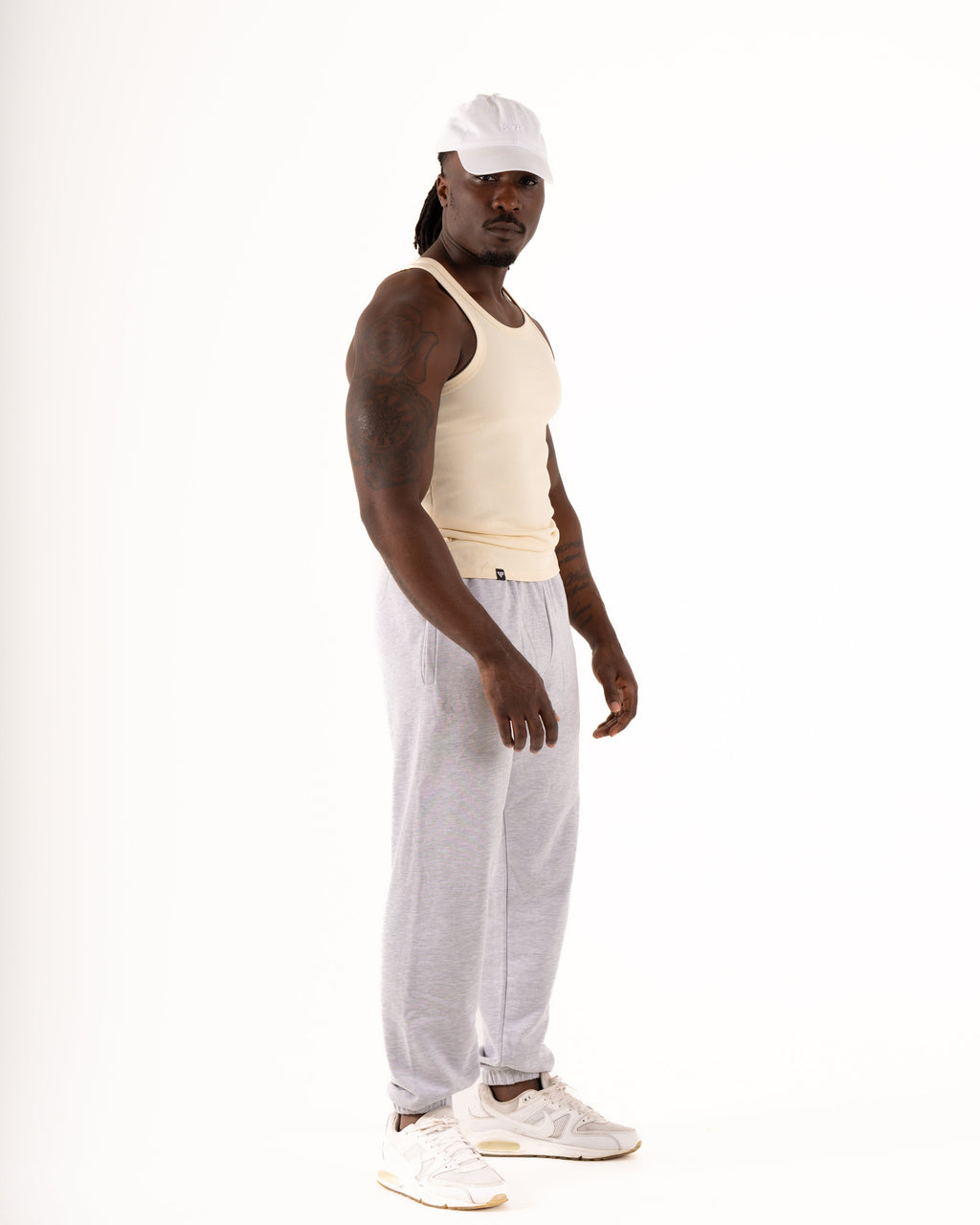 MEN'S KTP RIBBED TANK - IVORY