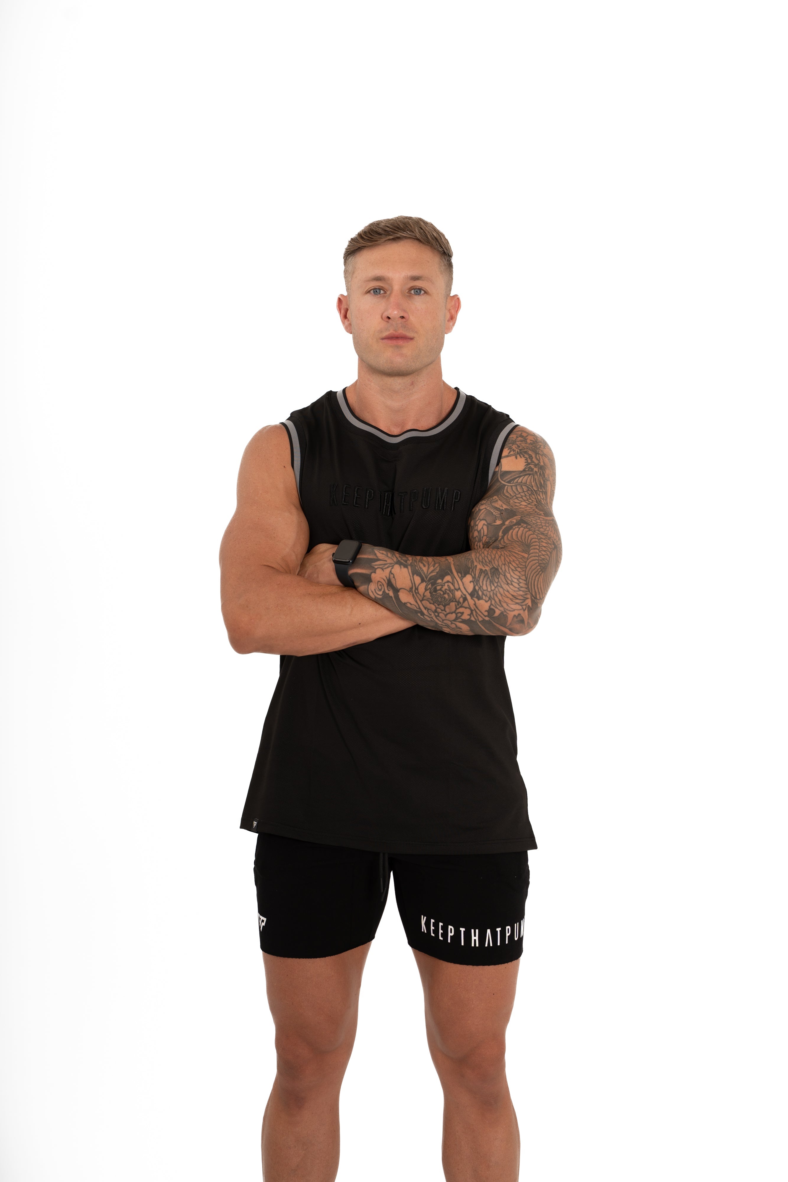KTP MESH BASKETBALL SINGLET - BLACK