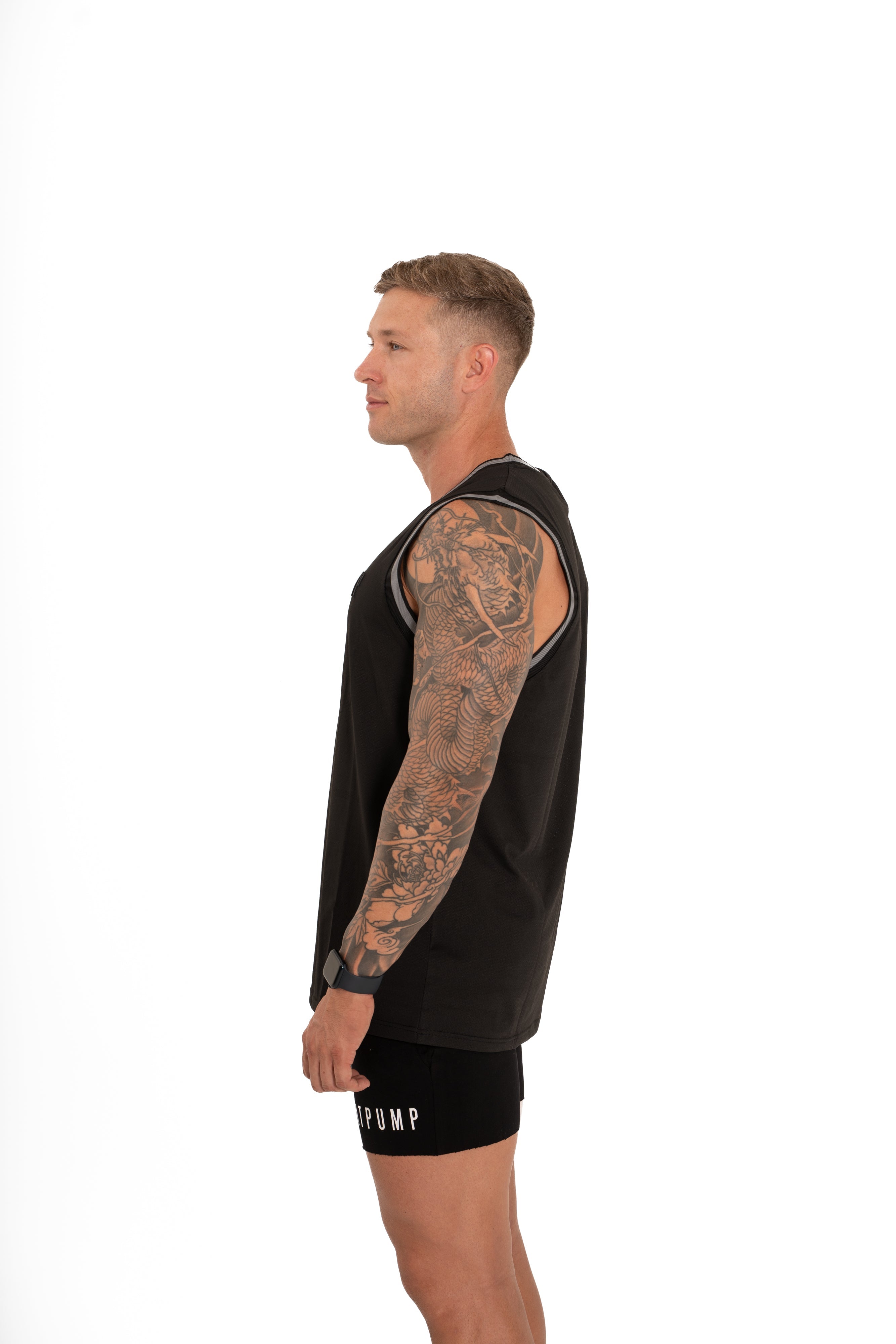 KTP MESH BASKETBALL SINGLET - BLACK