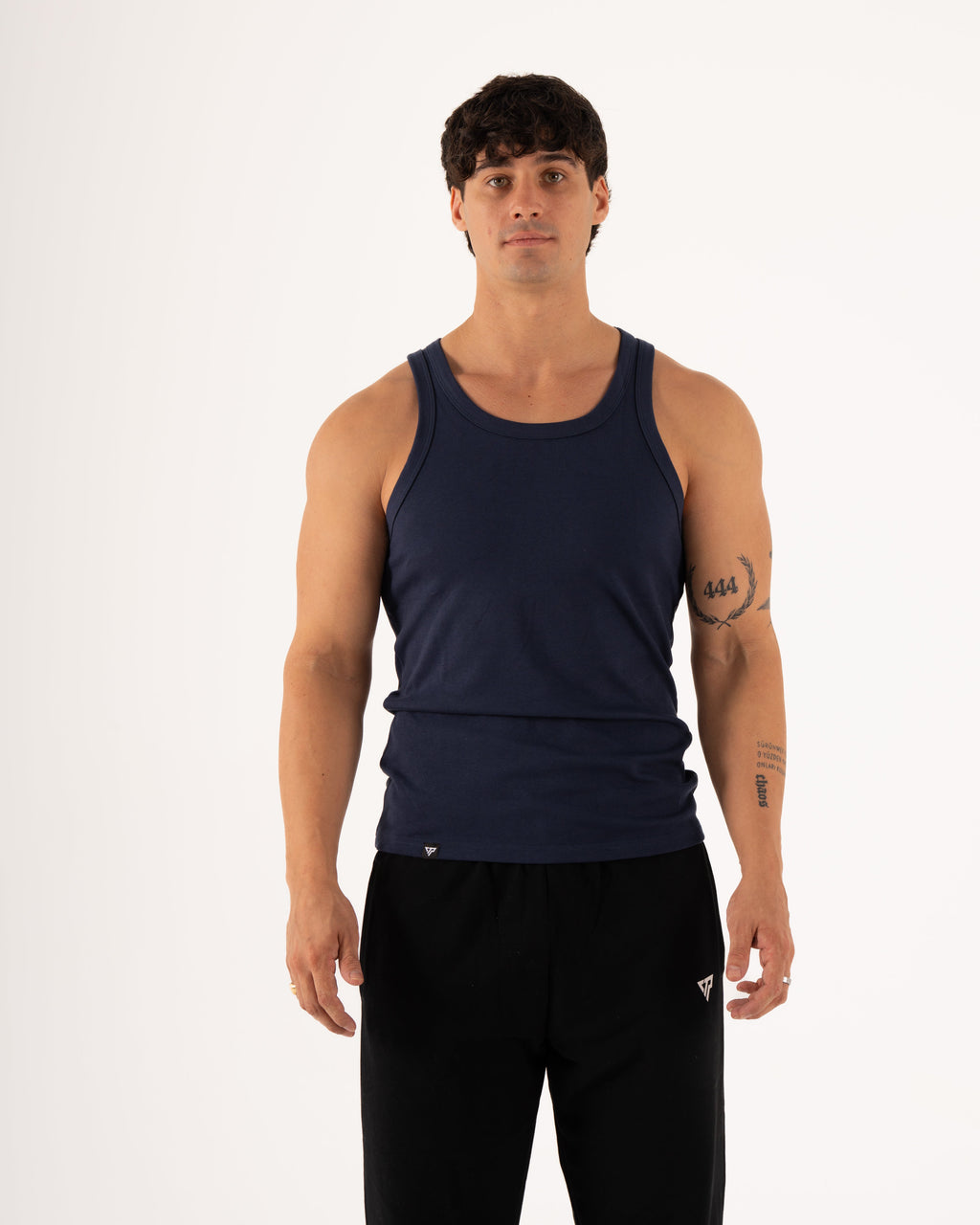 MEN'S KTP RIBBED TANK - NAVY