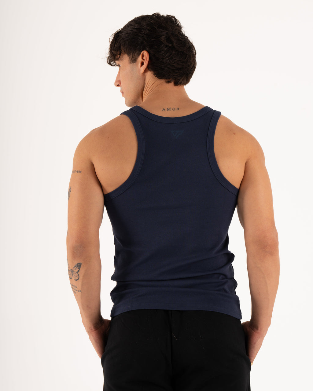 MEN'S KTP RIBBED TANK - NAVY