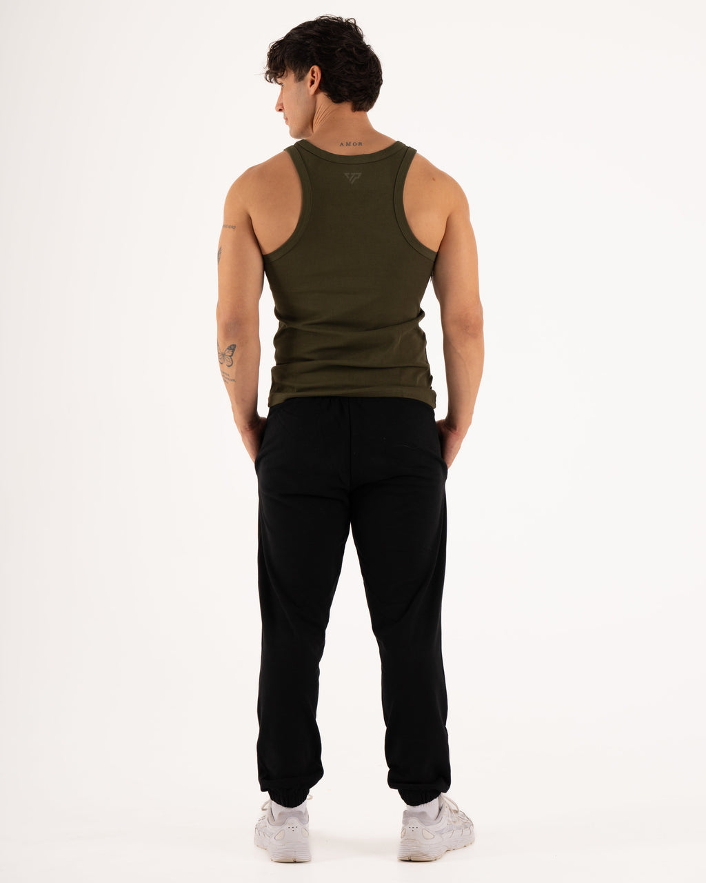 MEN'S KTP RIBBED TANK - KHAKI GREEN