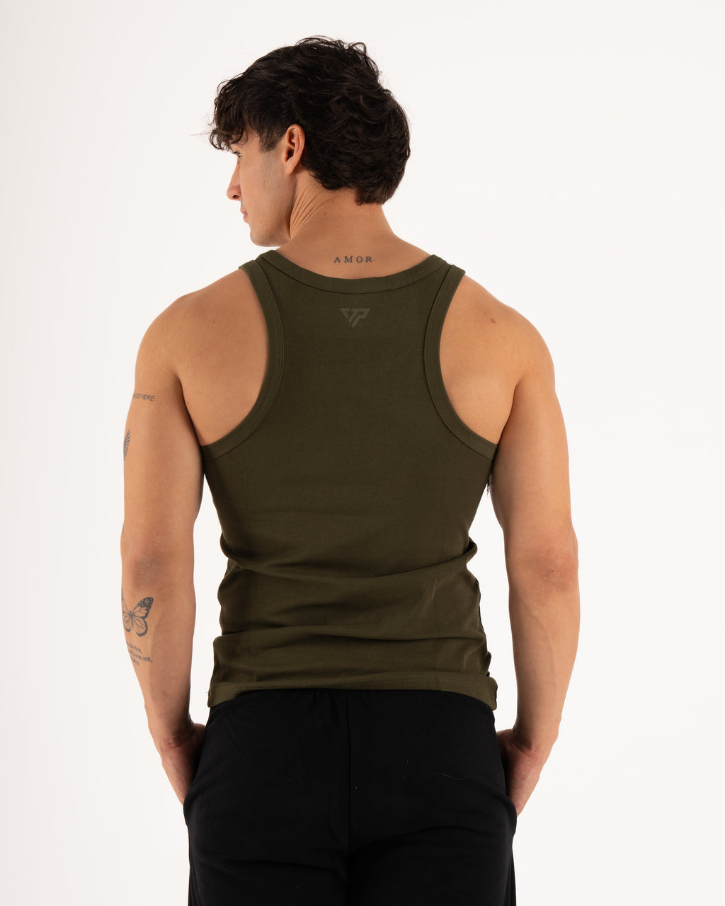 MEN'S KTP RIBBED TANK - KHAKI GREEN