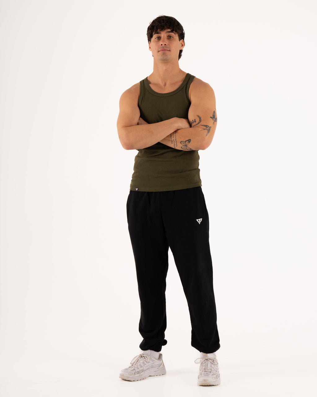 MEN'S KTP RIBBED TANK - KHAKI GREEN