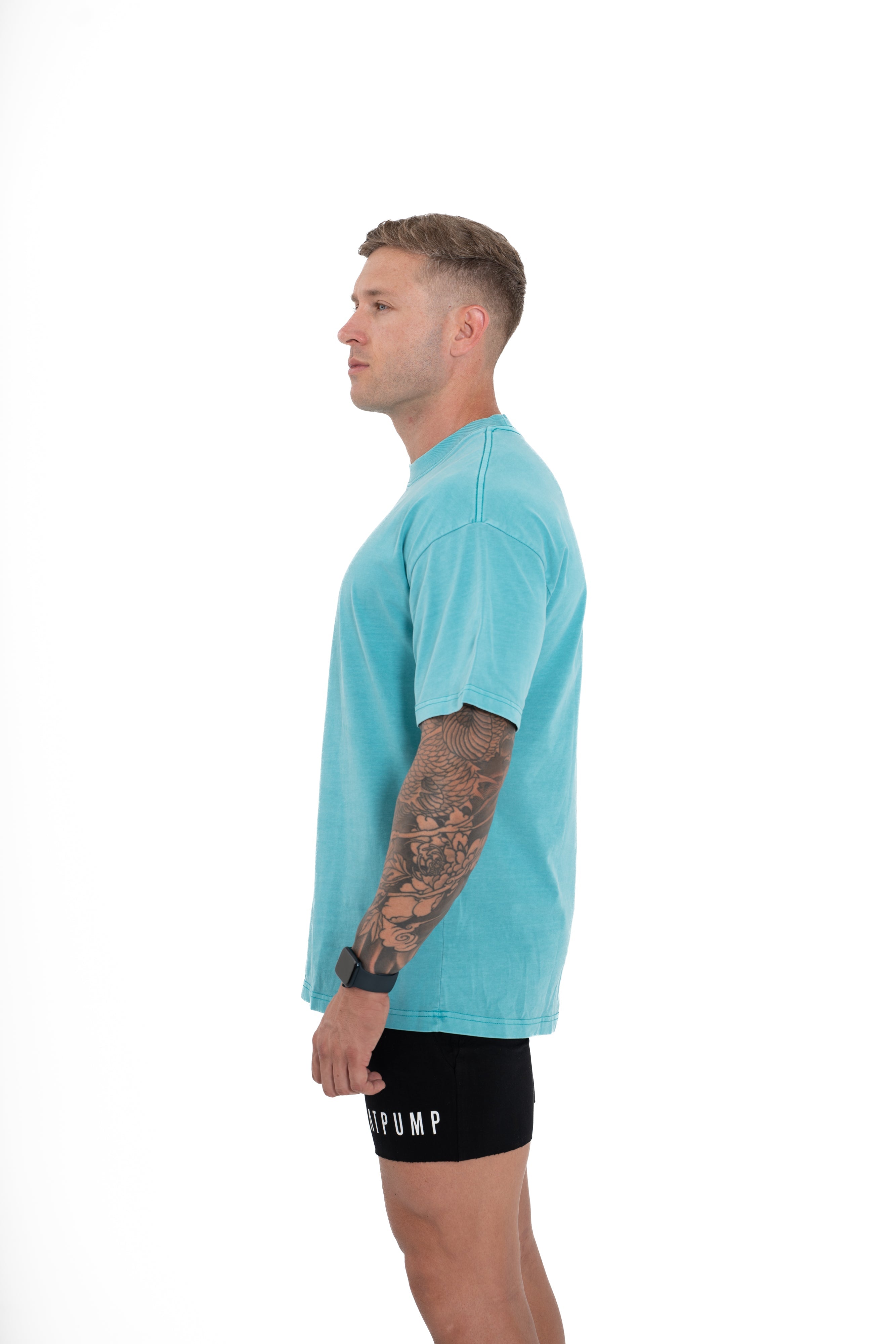 OVERSIZED TEE - TEAL BLUE