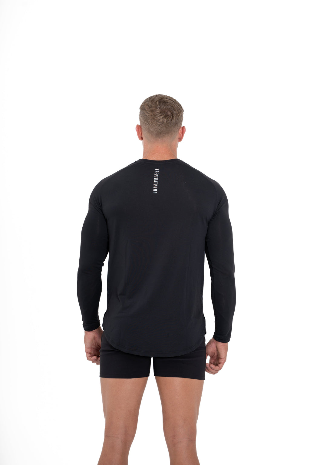 KTP MEN'S DRY FIT LONG SLEEVE TEE - BLACK