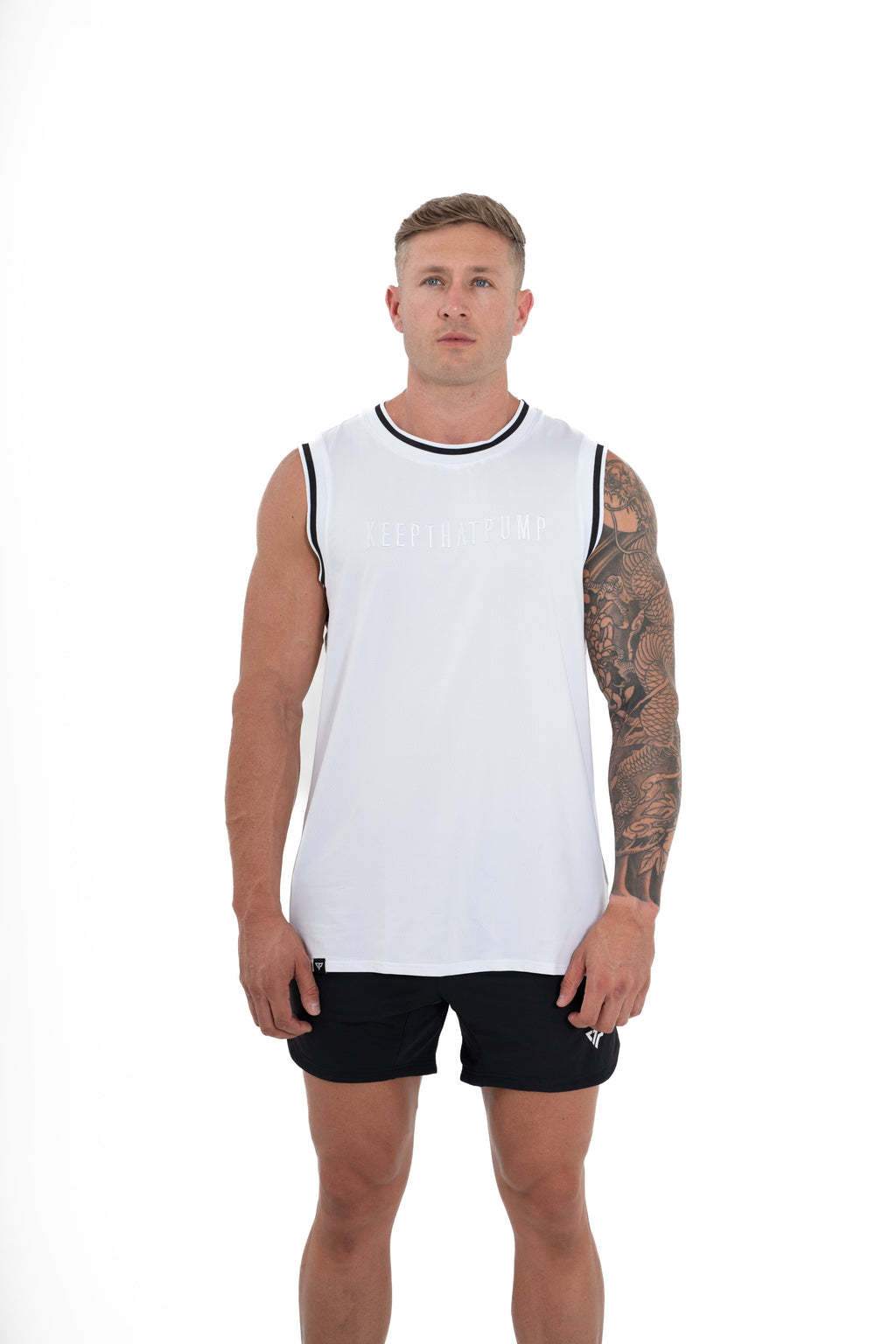 KTP MESH BASKETBALL SINGLET - WHITE