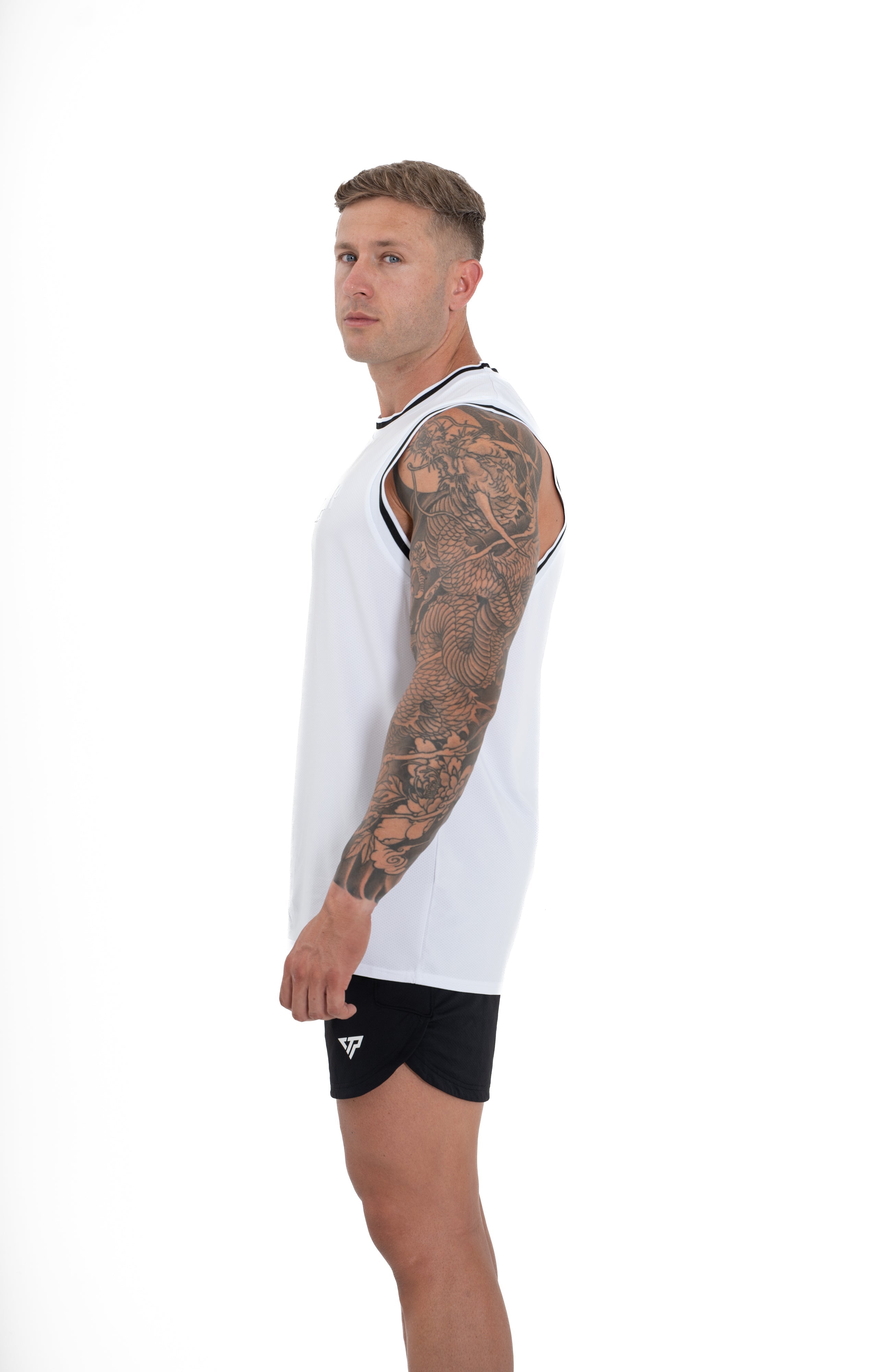 KTP MESH BASKETBALL SINGLET - WHITE