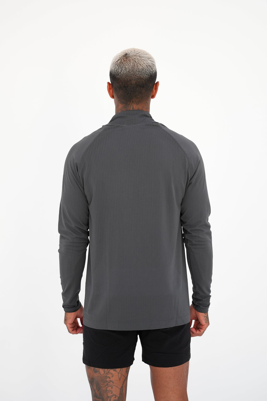 KTP QUARTER ZIP LONG SLEEVE - GREY