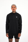 KTP QUARTER ZIP LONG SLEEVE - BLACK
