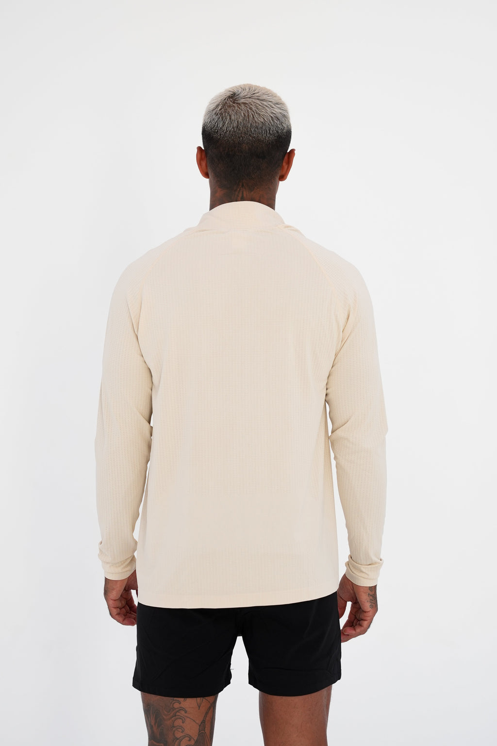 KTP QUARTER ZIP LONG SLEEVE - CREAM