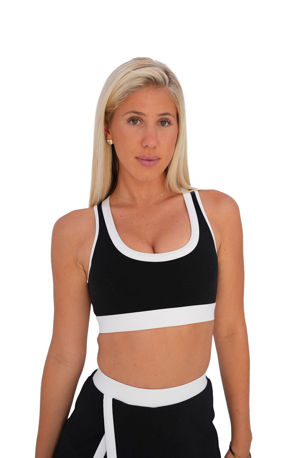 KTP TENNIS CROP - BLACK